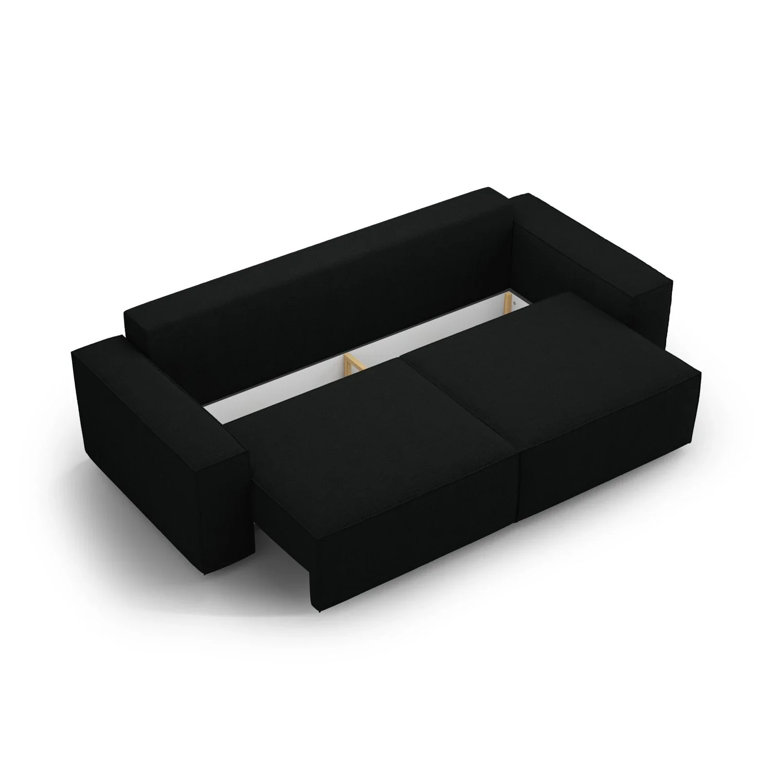 Jodie 3-Sitzer Sofa mit Schlaffunktion und Bettkasten, ausklappbar, aus Samt, Boucle oder Strukturstoff, 247x107 cm - Image 21