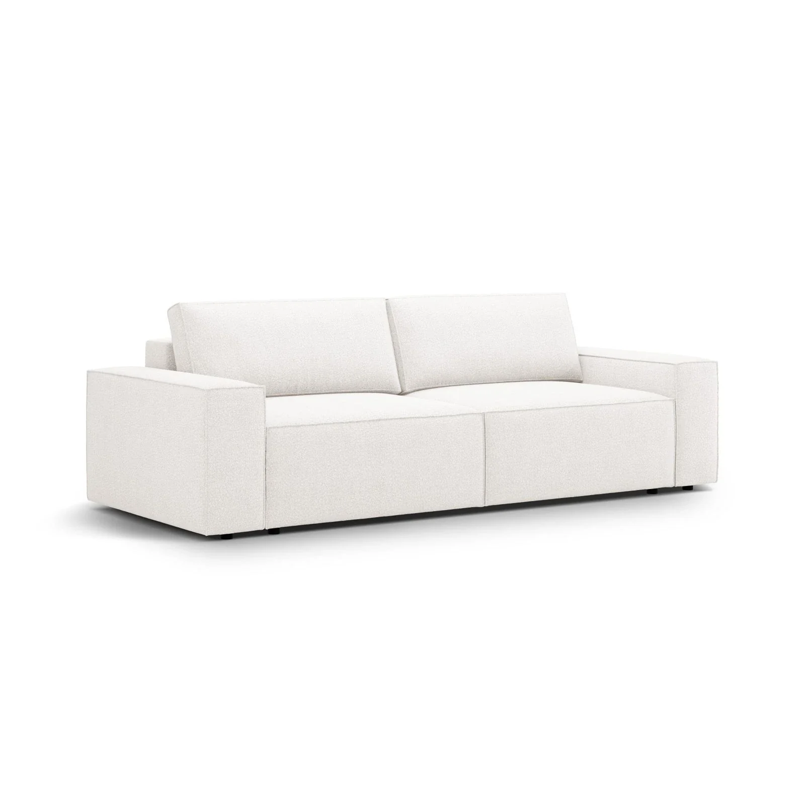 Jodie 3-Sitzer Sofa mit Schlaffunktion und Bettkasten, ausklappbar, aus Samt, Boucle oder Strukturstoff, 247x107 cm - Image 3