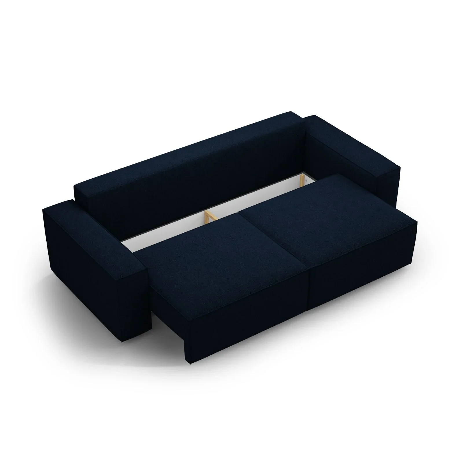 Jodie 3-Sitzer Sofa mit Schlaffunktion und Bettkasten, ausklappbar, aus Samt, Boucle oder Strukturstoff, 247x107 cm - Image 37