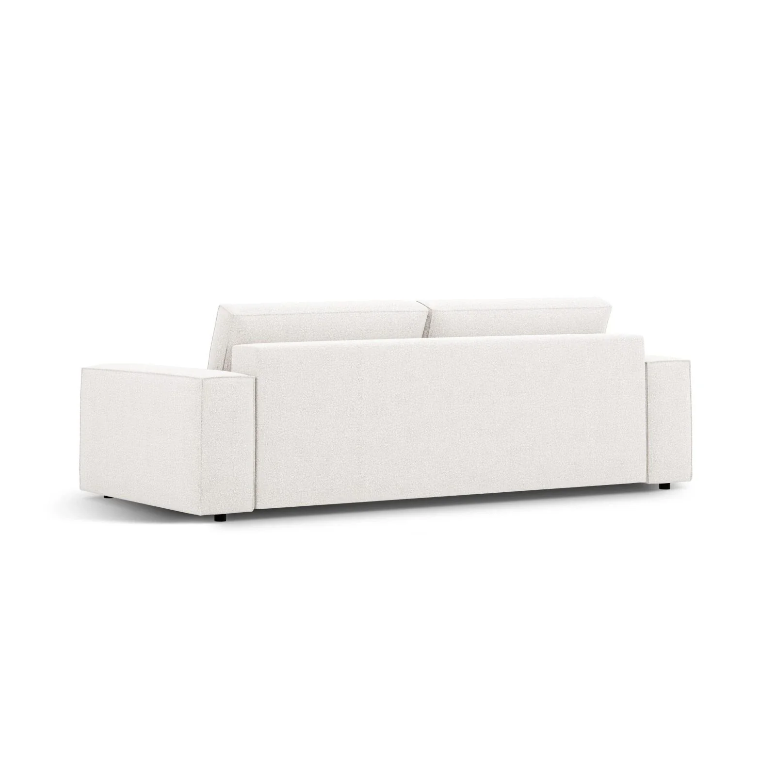 Jodie 3-Sitzer Sofa mit Schlaffunktion und Bettkasten, ausklappbar, aus Samt, Boucle oder Strukturstoff, 247x107 cm - Image 4