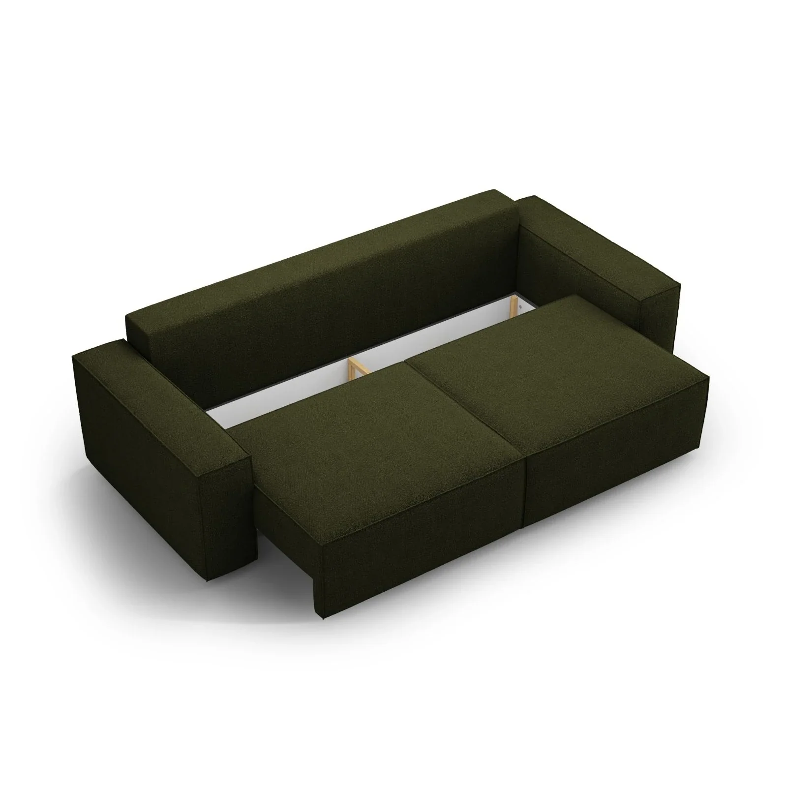 Jodie 3-Sitzer Sofa mit Schlaffunktion und Bettkasten, ausklappbar, aus Samt, Boucle oder Strukturstoff, 247x107 cm - Image 45