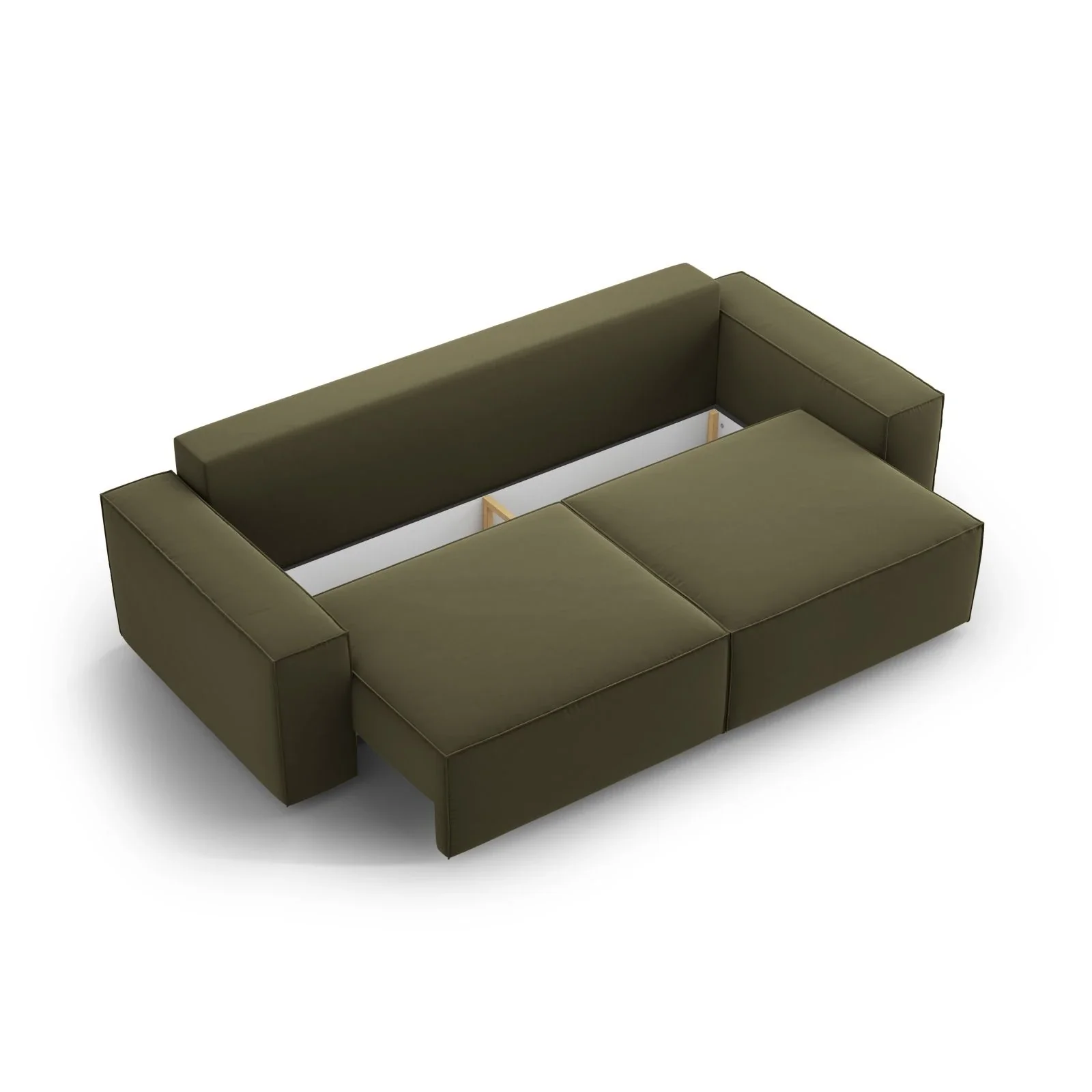 Jodie 3-Sitzer Sofa mit Schlaffunktion und Bettkasten, ausklappbar, aus Samt, Boucle oder Strukturstoff, 247x107 cm - Image 61
