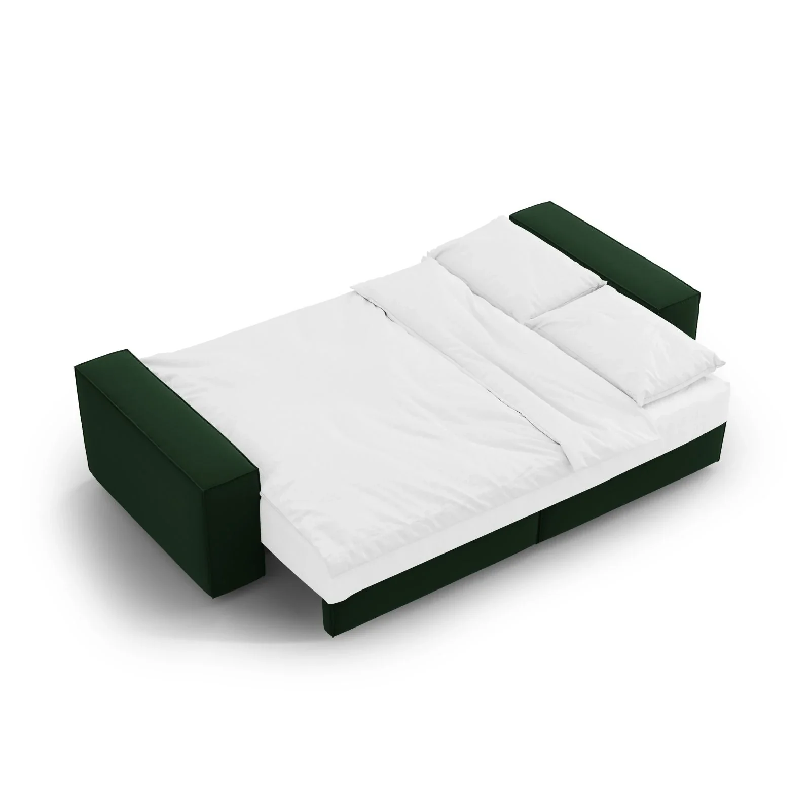 Jodie 3-Sitzer Sofa mit Schlaffunktion und Bettkasten, ausklappbar, aus Samt, Boucle oder Strukturstoff, 247x107 cm - Image 70