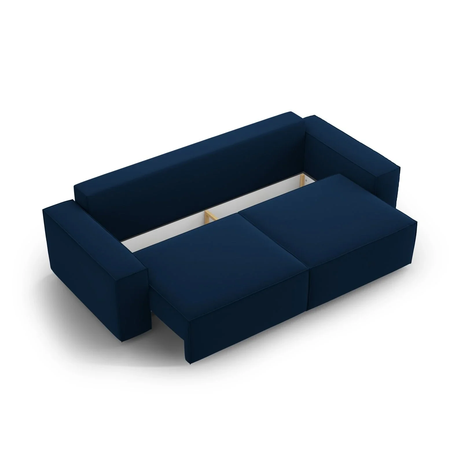 Jodie 3-Sitzer Sofa mit Schlaffunktion und Bettkasten, ausklappbar, aus Samt, Boucle oder Strukturstoff, 247x107 cm - Image 77