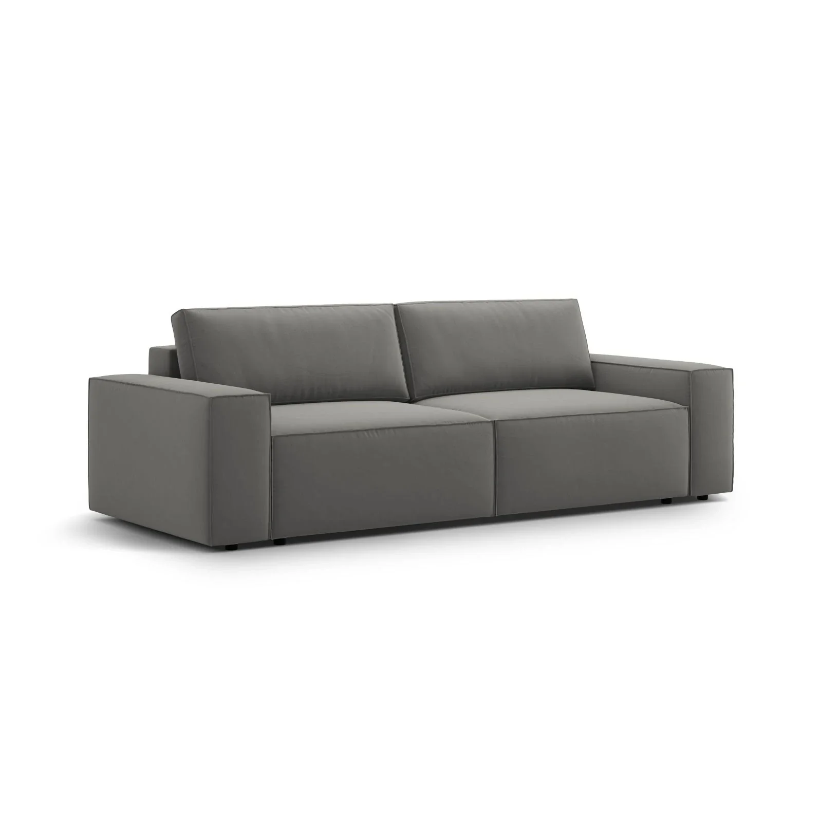 Jodie 3-Sitzer Sofa mit Schlaffunktion und Bettkasten, ausklappbar, aus Samt, Boucle oder Strukturstoff, 247x107 cm - Image 83