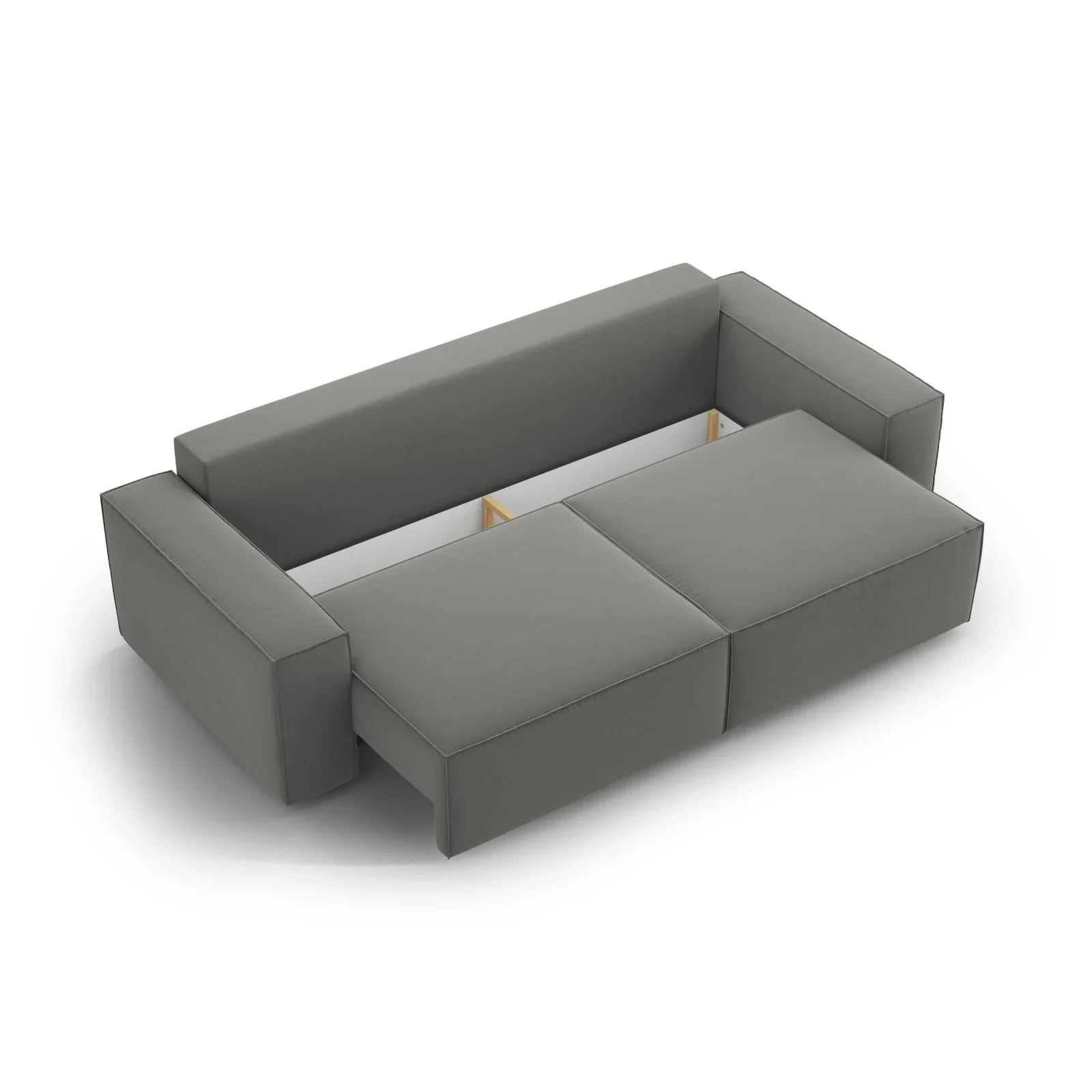 Jodie 3-Sitzer Sofa mit Schlaffunktion und Bettkasten, ausklappbar, aus Samt, Boucle oder Strukturstoff, 247x107 cm - Image 85