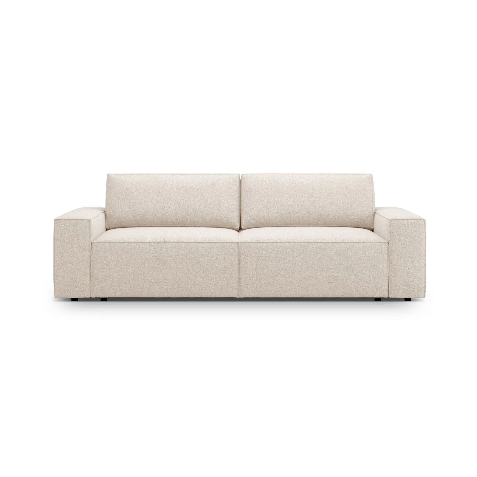 Jodie 3-Sitzer Sofa mit Schlaffunktion und Bettkasten, ausklappbar, aus Samt, Boucle oder Strukturstoff, 247x107 cm - Image 9