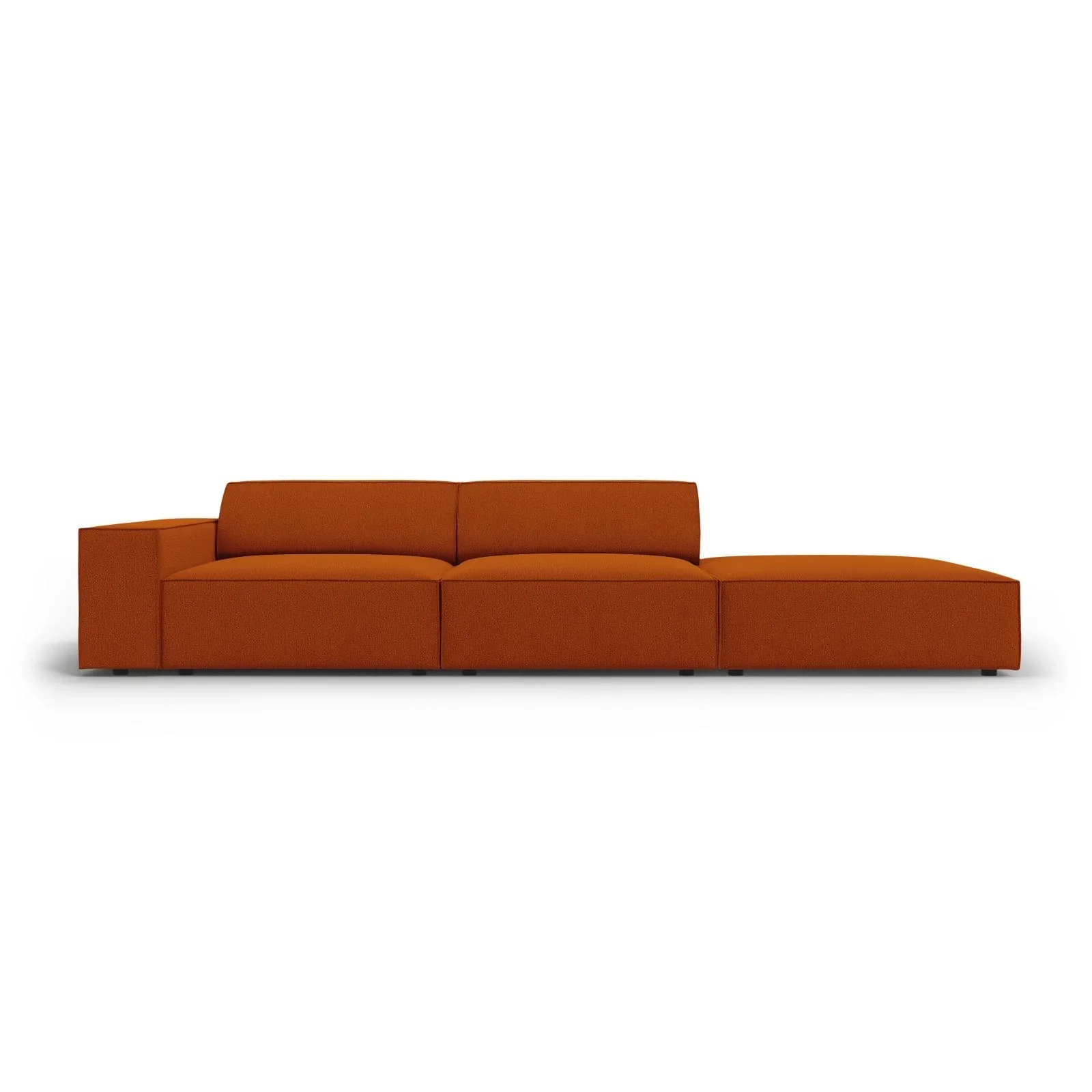 Jodie 3-Sitzer Sofa, Rechte Seite offen, eckig, aus Samt oder Strukturstoff, 262x102 cm - Image 105