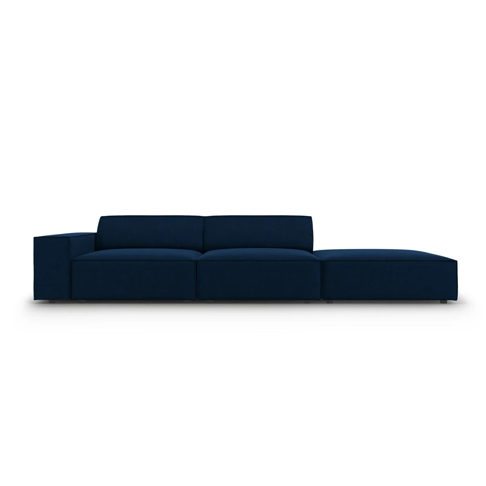 Jodie 3-Sitzer Sofa, Rechte Seite offen, eckig, aus Samt oder Strukturstoff, 262x102 cm - Image 22