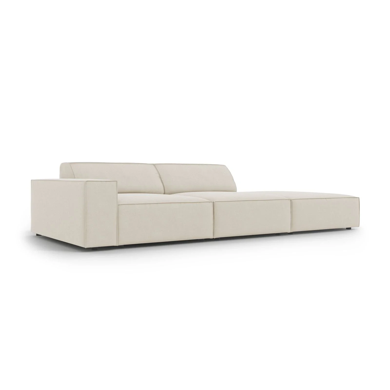 Jodie 3-Sitzer Sofa, Rechte Seite offen, eckig, aus Samt oder Strukturstoff, 262x102 cm - Image 53