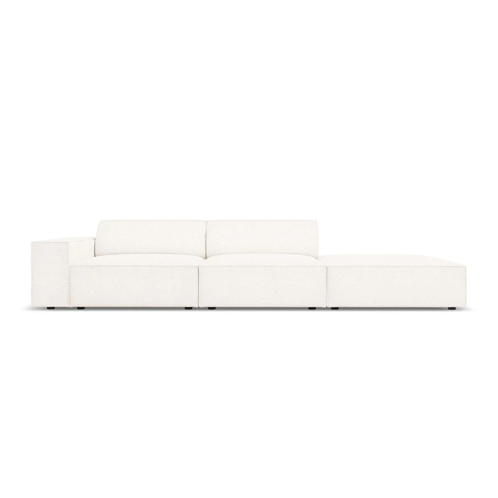 Jodie 3-Sitzer Sofa, Rechte Seite offen, eckig, aus Samt oder Strukturstoff, 262x102 cm - Image 57