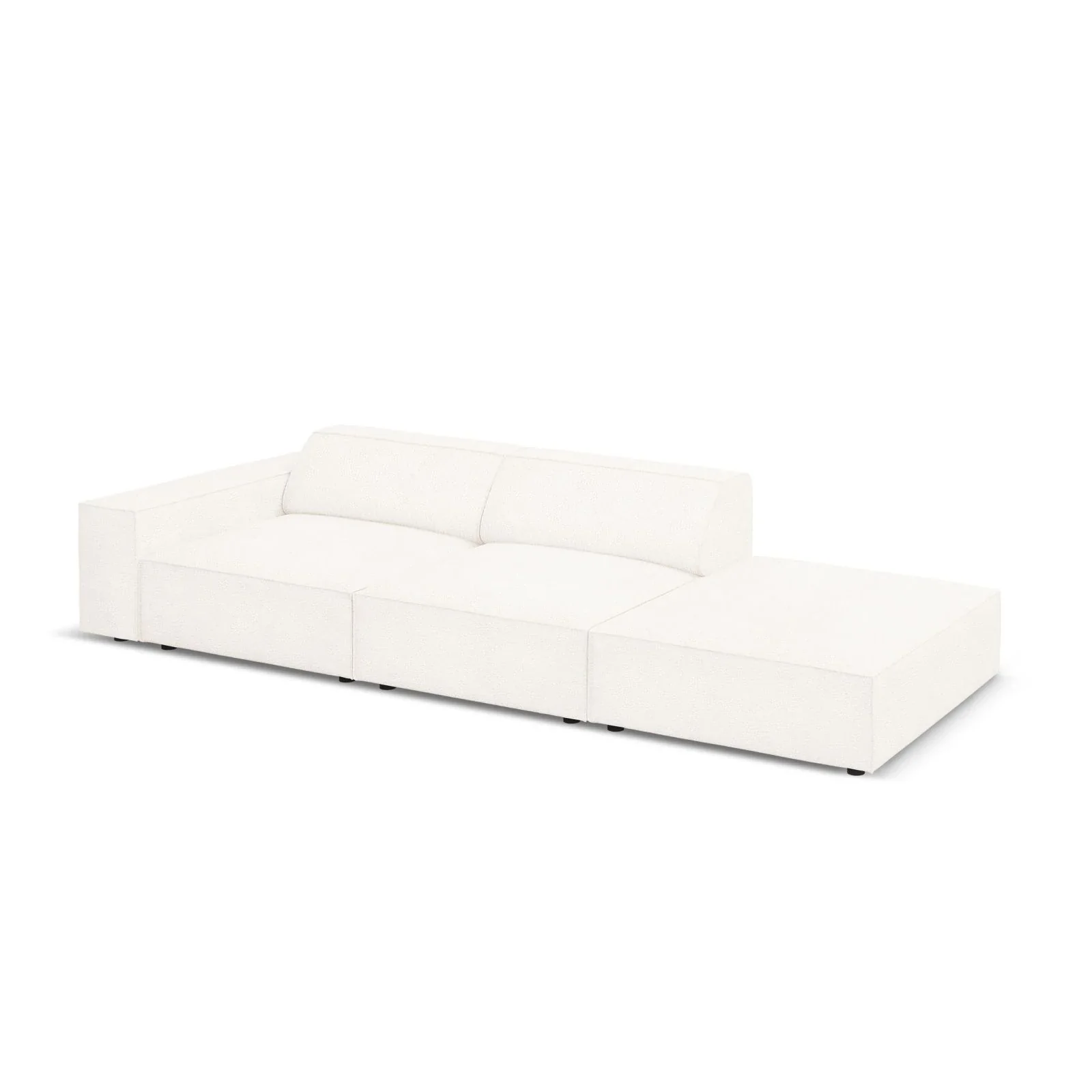 Jodie 3-Sitzer Sofa, Rechte Seite offen, eckig, aus Samt oder Strukturstoff, 262x102 cm - Image 59