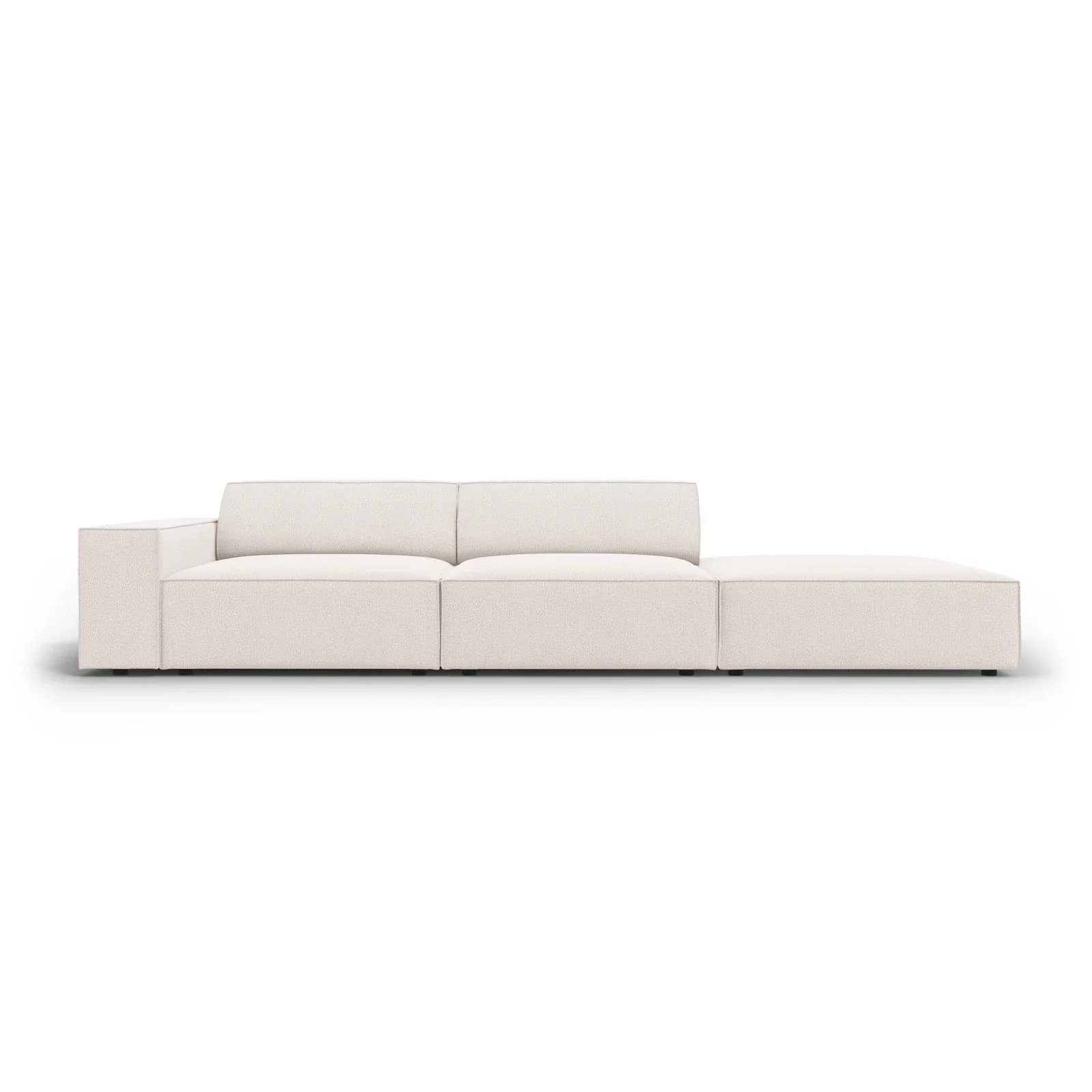 Jodie 3-Sitzer Sofa, Rechte Seite offen, eckig, aus Samt oder Strukturstoff, 262x102 cm - Image 63
