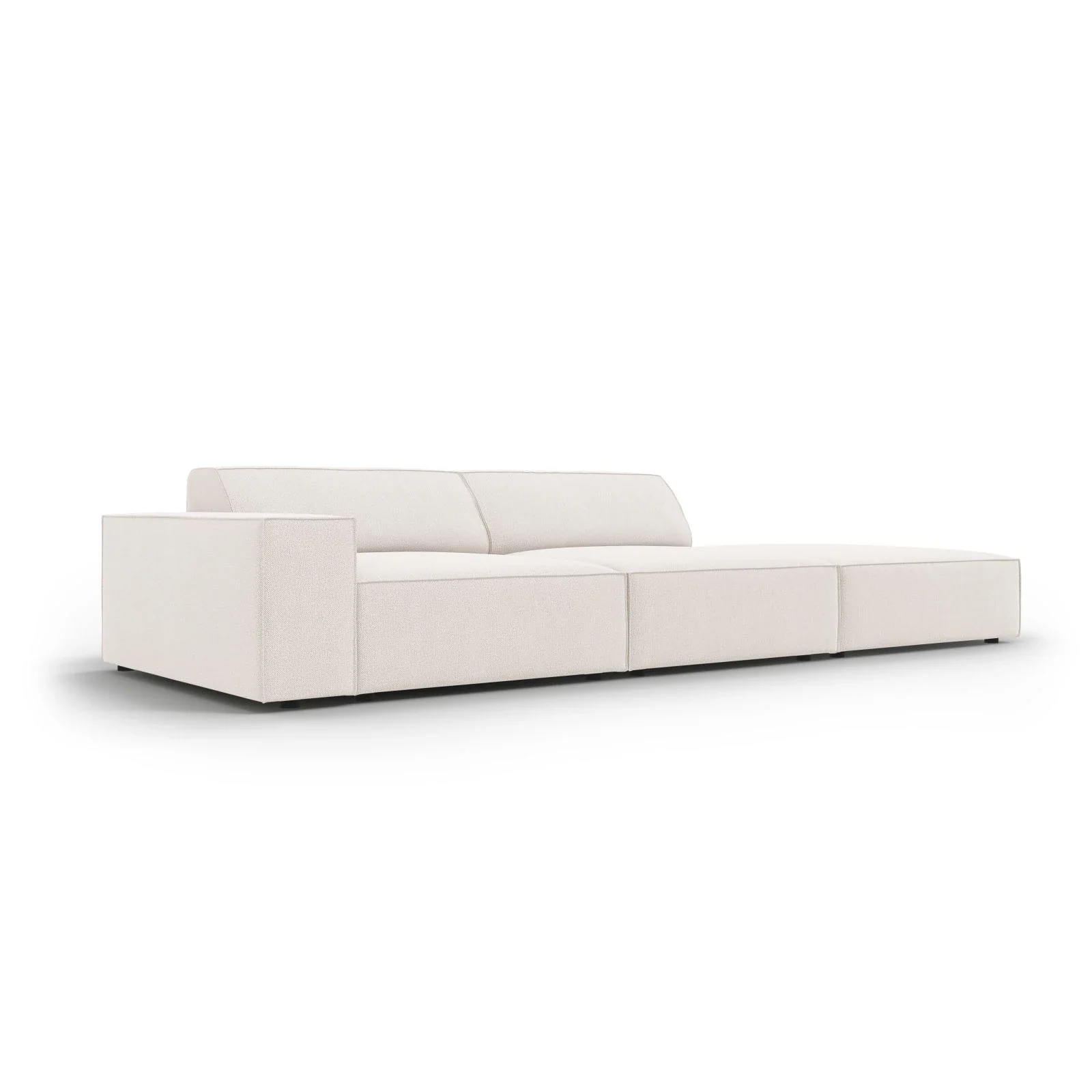 Jodie 3-Sitzer Sofa, Rechte Seite offen, eckig, aus Samt oder Strukturstoff, 262x102 cm - Image 66