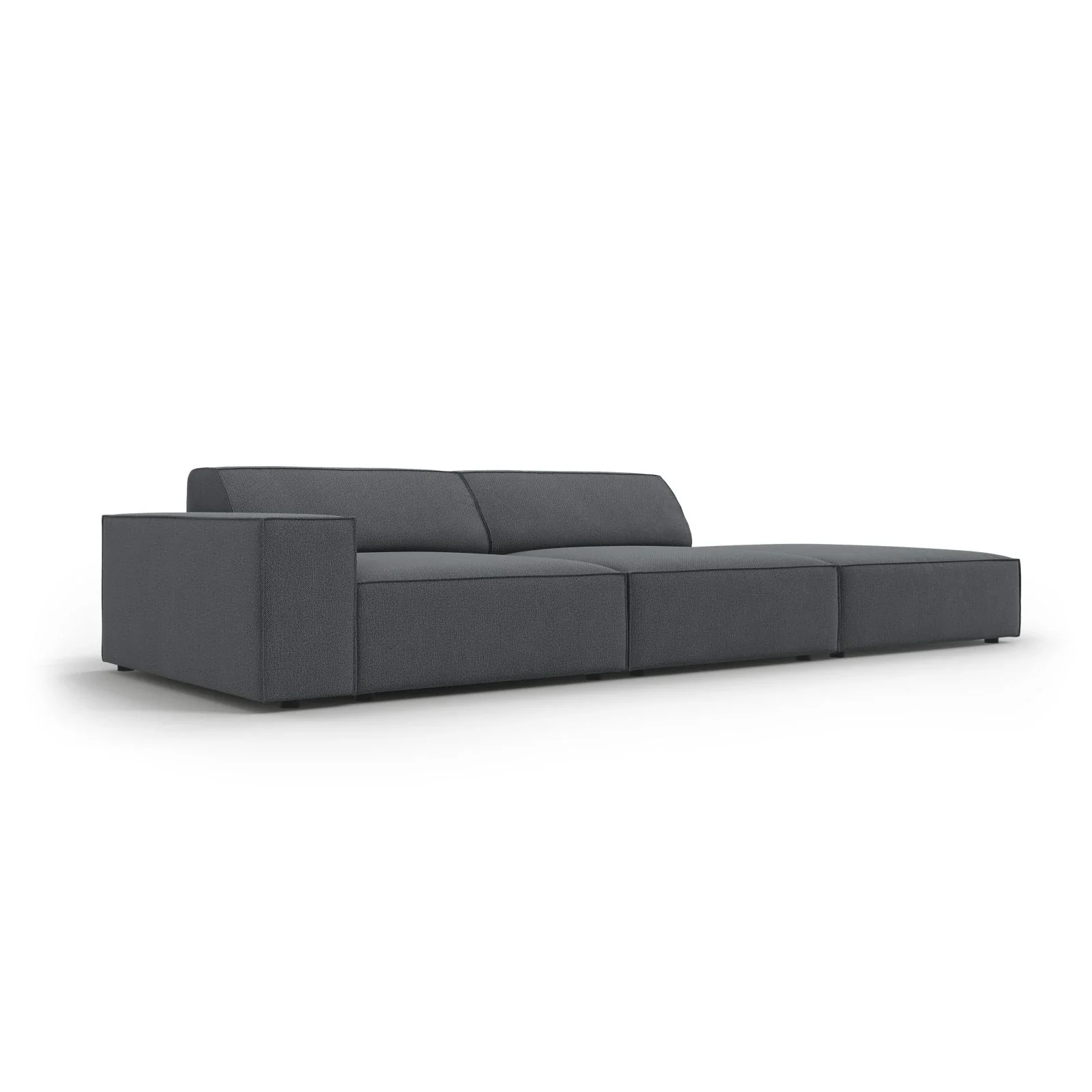 Jodie 3-Sitzer Sofa, Rechte Seite offen, eckig, aus Samt oder Strukturstoff, 262x102 cm - Image 94