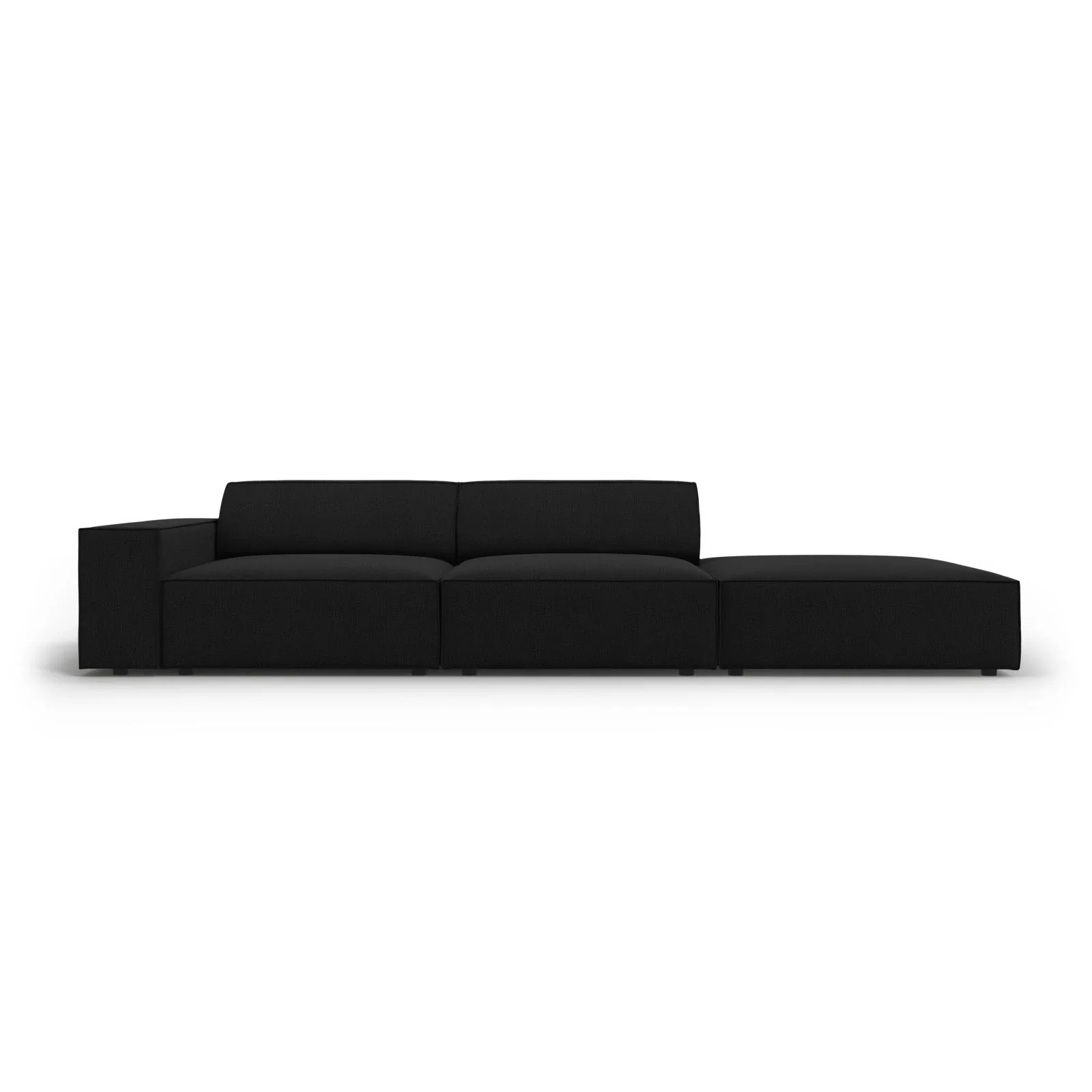 Jodie 3-Sitzer Sofa, Rechte Seite offen, eckig, aus Samt oder Strukturstoff, 262x102 cm - Image 98