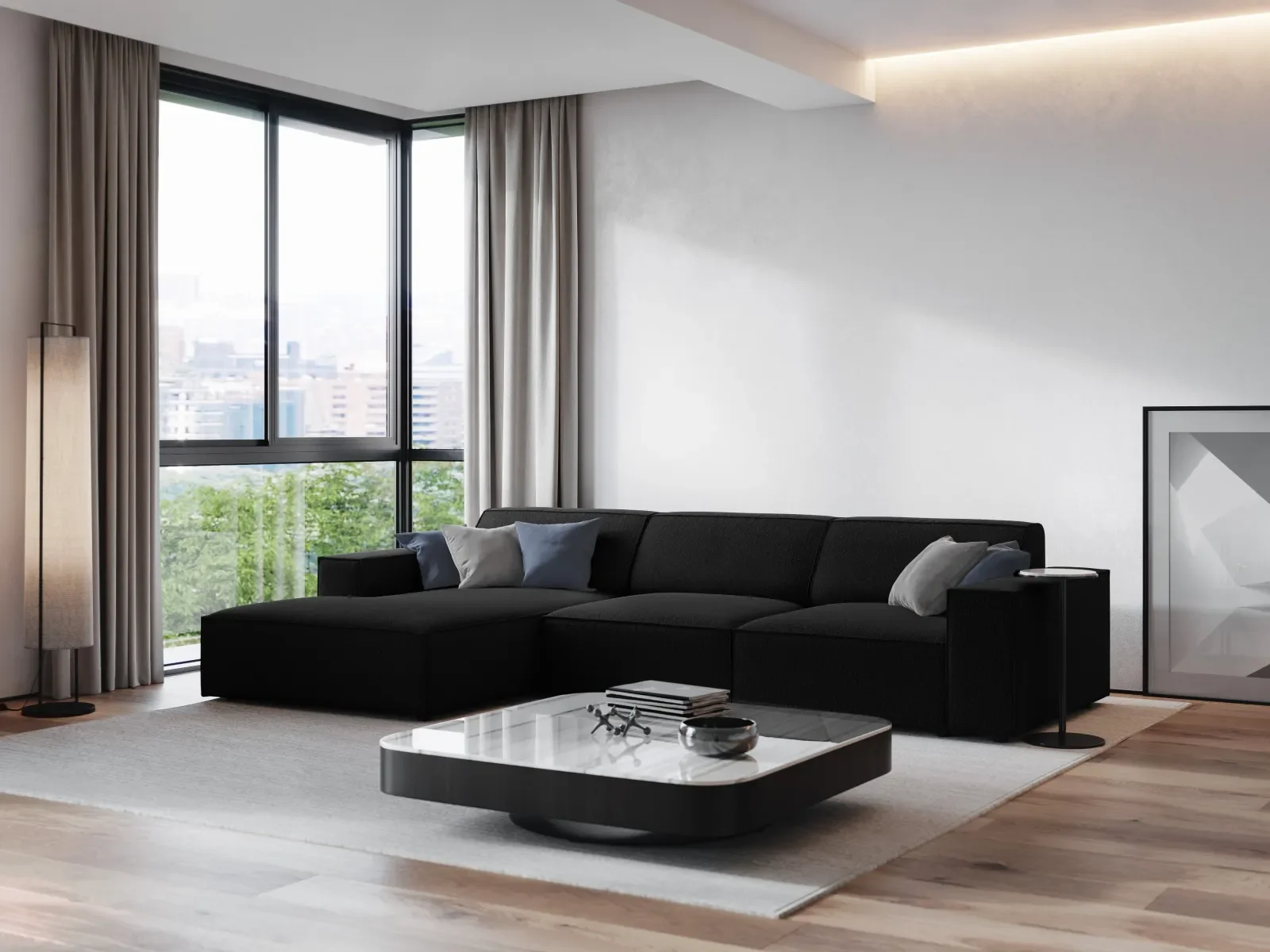 Jodie 4-Sitzer Ecksofa Links 284x166 cm - Image 100