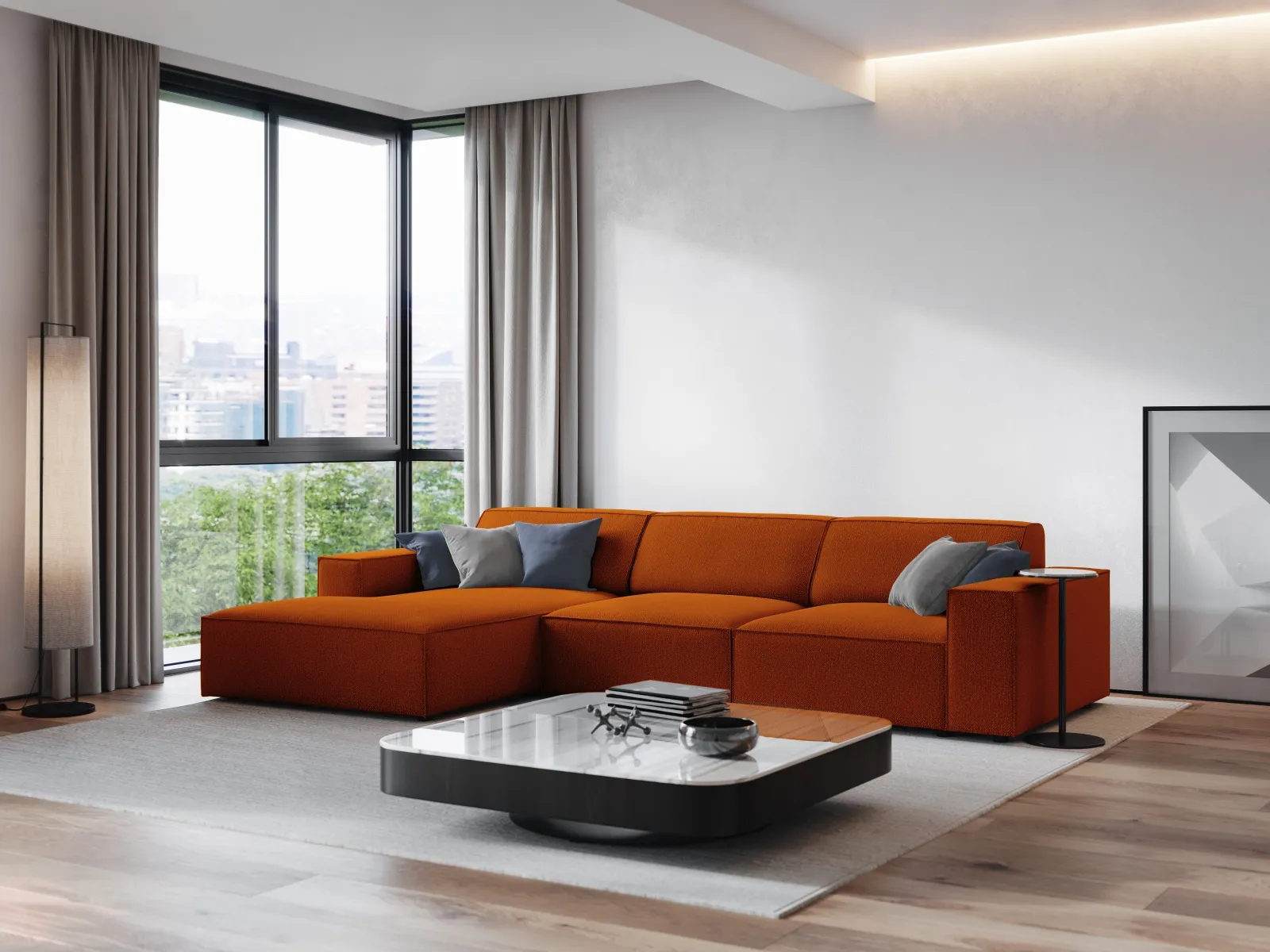 Jodie 4-Sitzer Ecksofa Links 284x166 cm - Image 107
