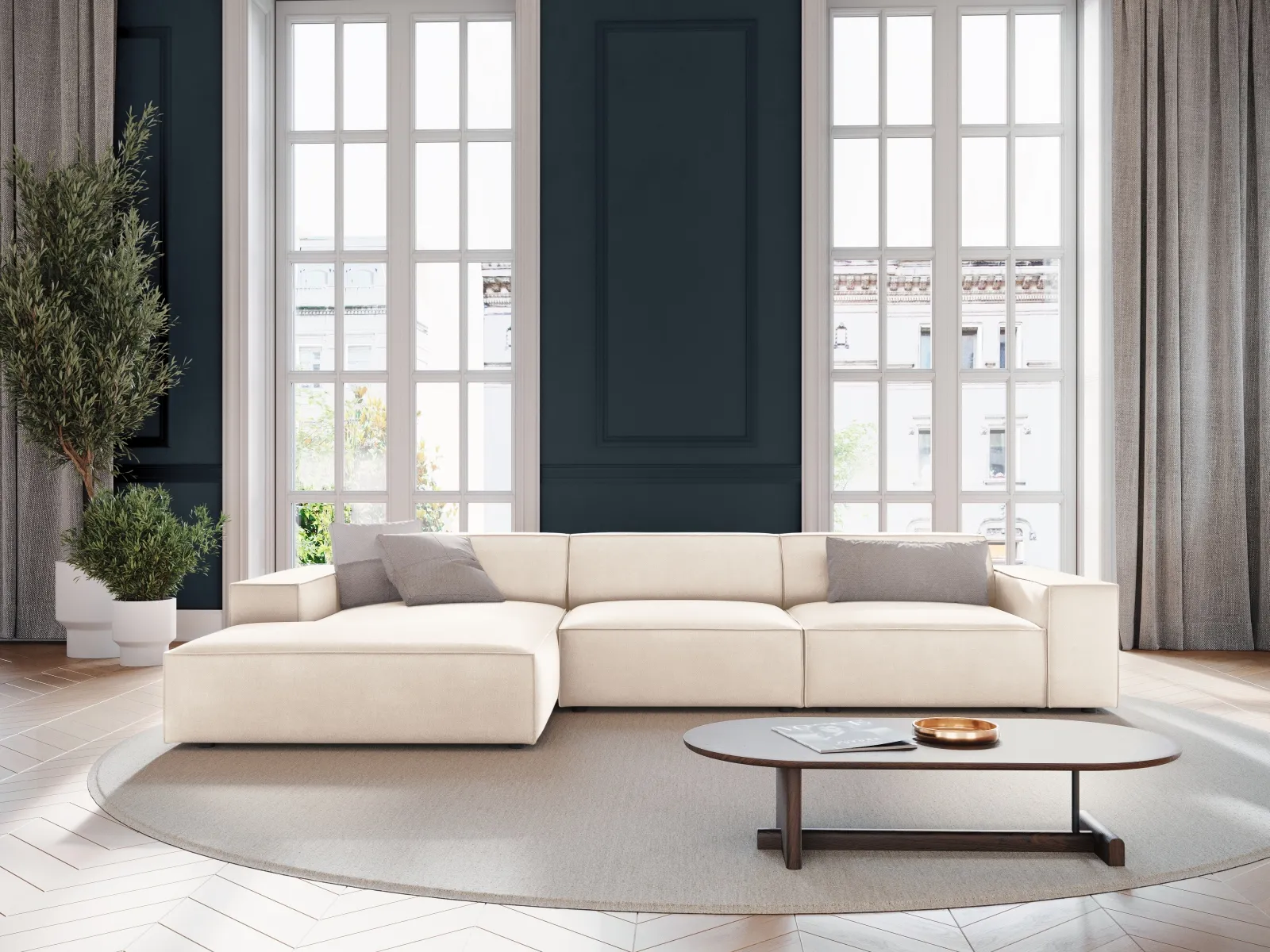 Jodie 4-Sitzer Ecksofa Links 284x166 cm - Image 2