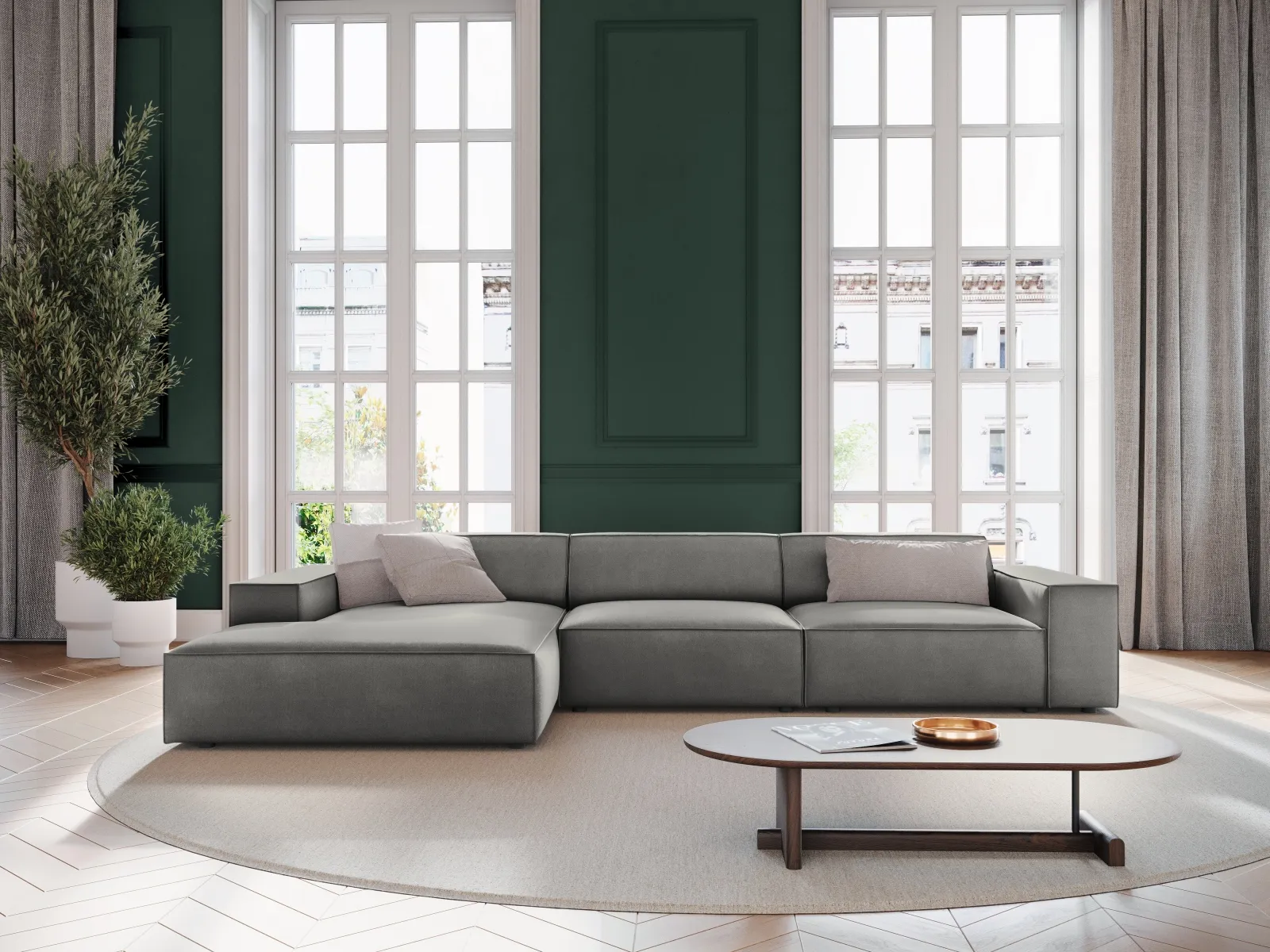 Jodie 4-Sitzer Ecksofa Links 284x166 cm - Image 30