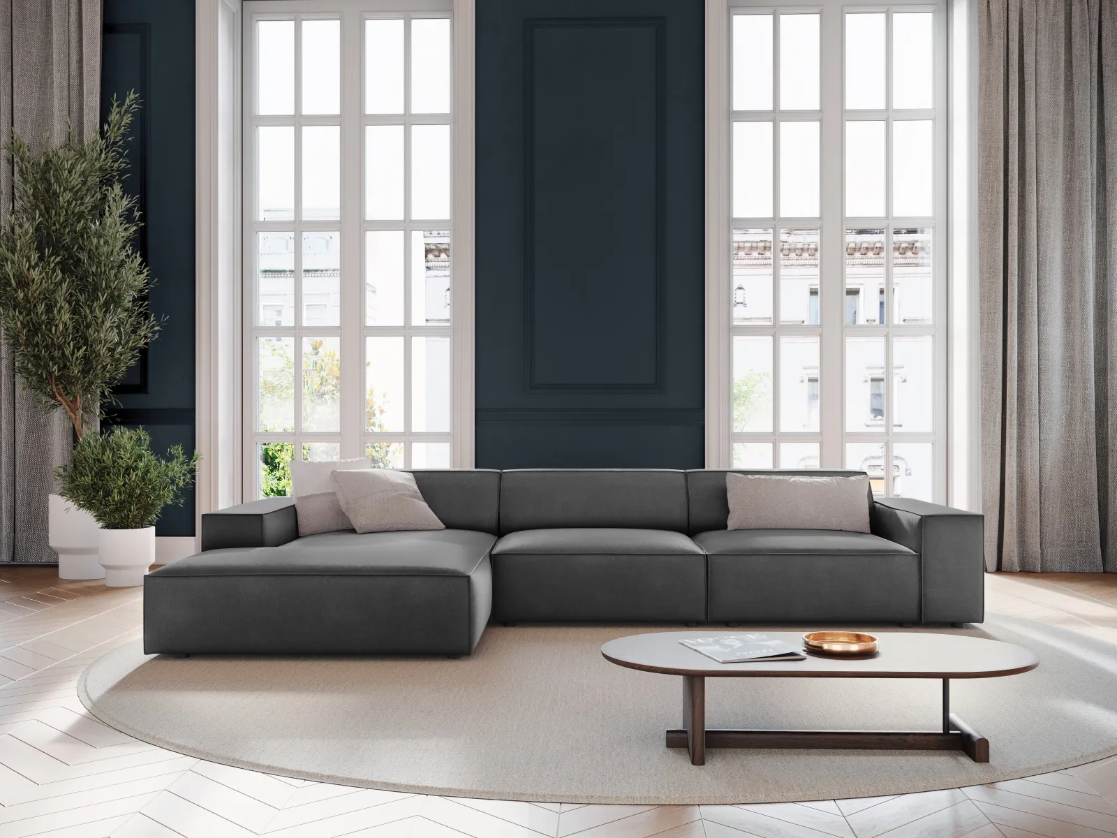 Jodie 4-Sitzer Ecksofa Links 284x166 cm - Image 37