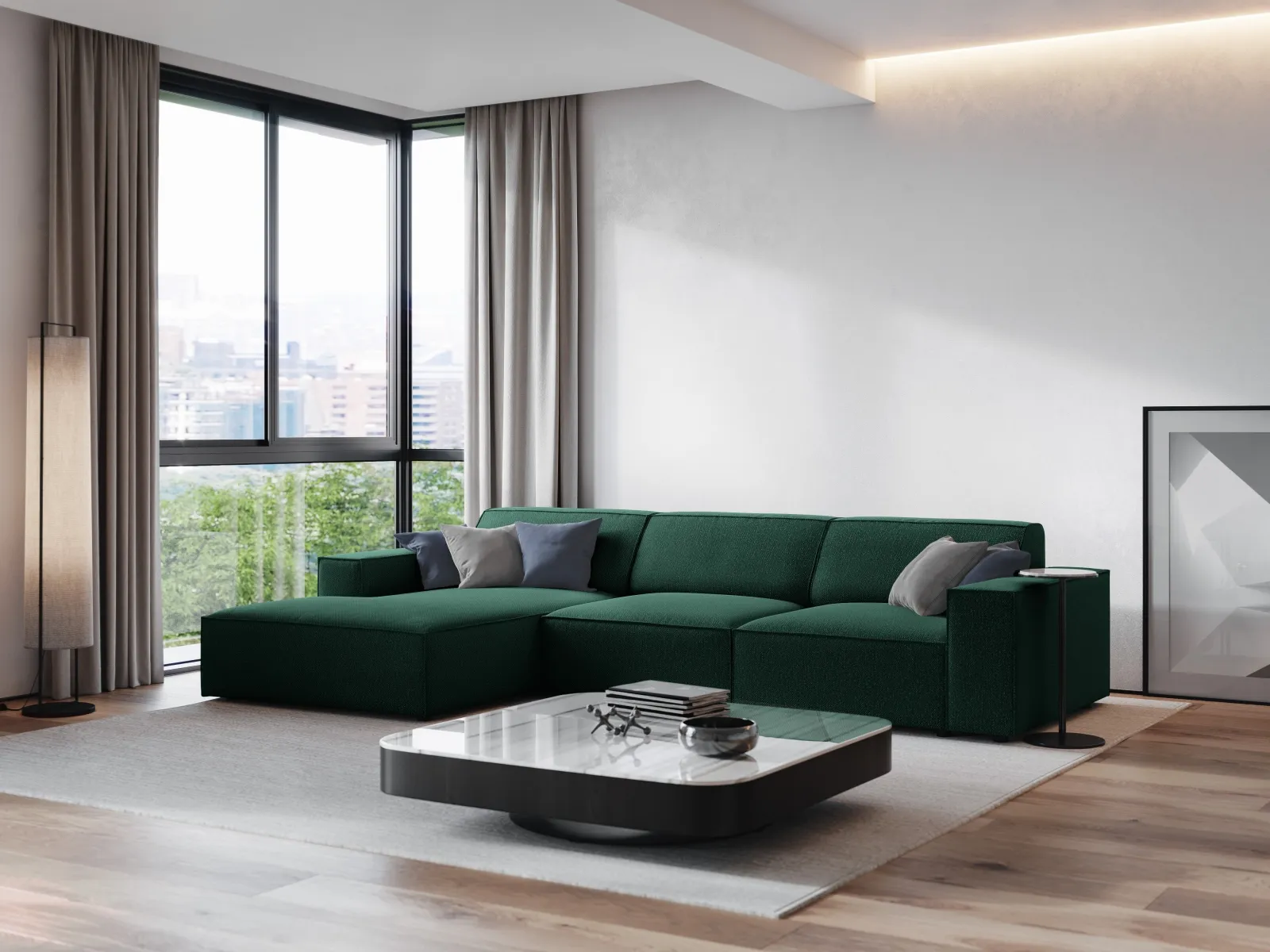 Jodie 4-Sitzer Ecksofa Links 284x166 cm - Image 72