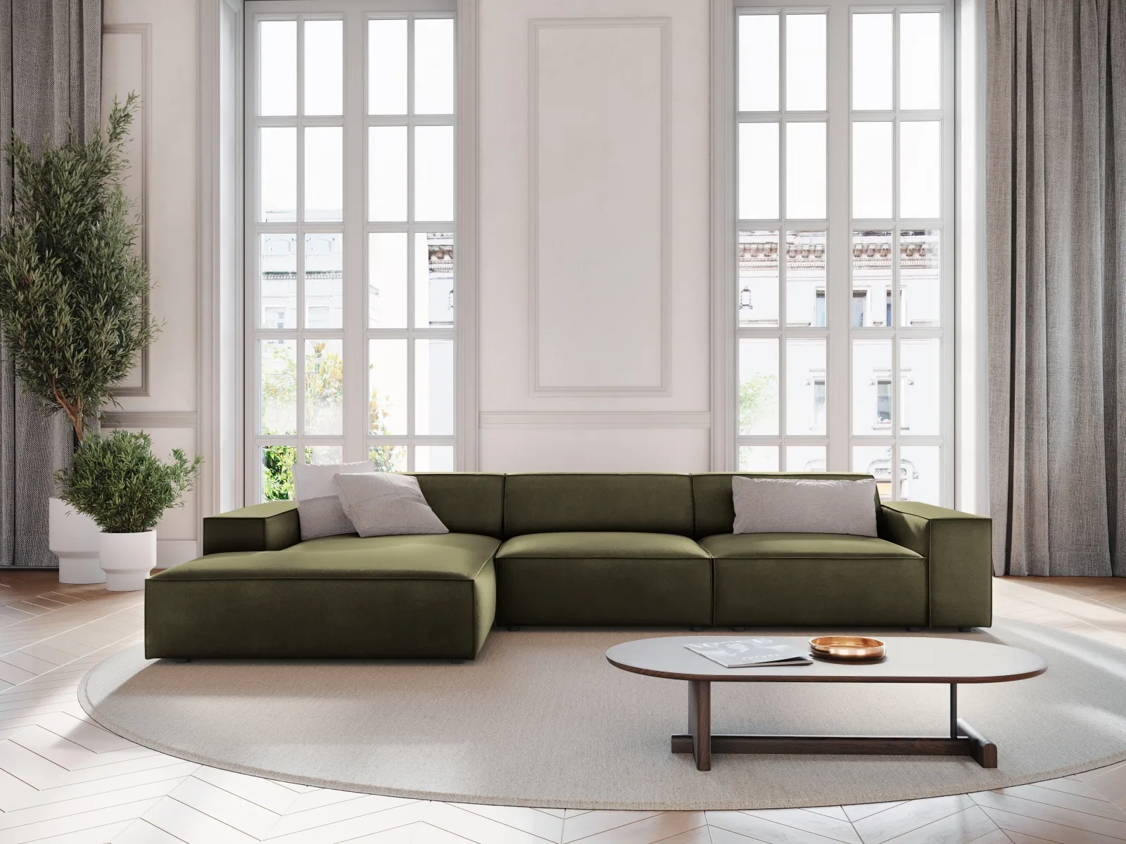 Jodie 4-Sitzer Ecksofa Links 284x166 cm - Image 9
