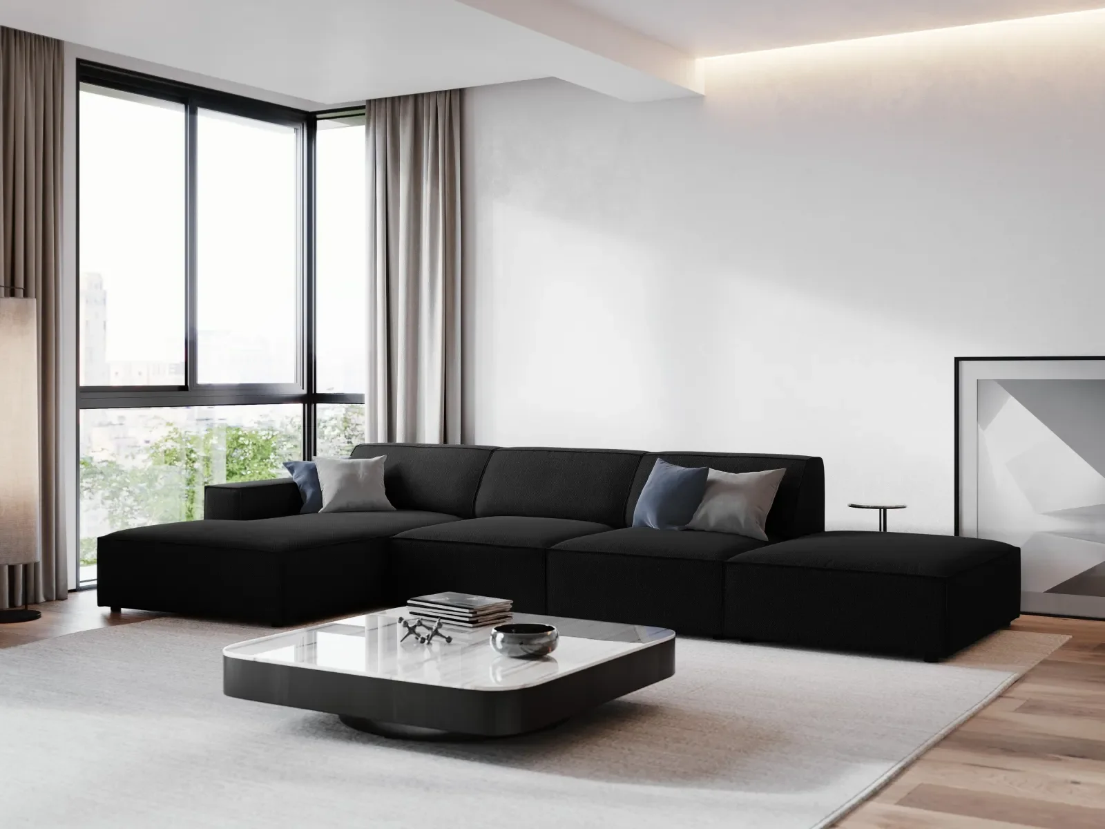 Jodie 4-Sitzer Ecksofa Links 341x166 cm - Image 100