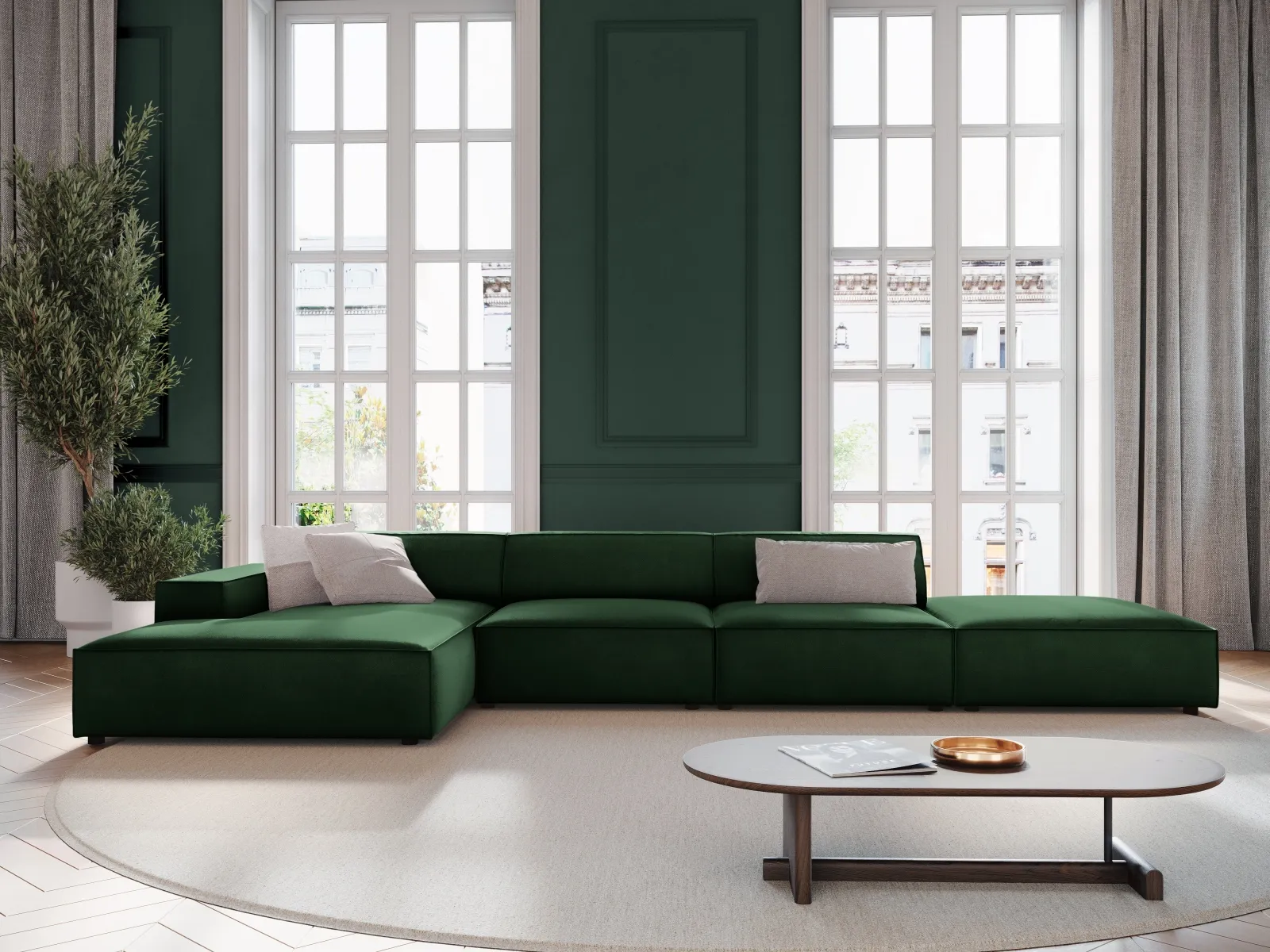 Jodie 4-Sitzer Ecksofa Links 341x166 cm - Image 16