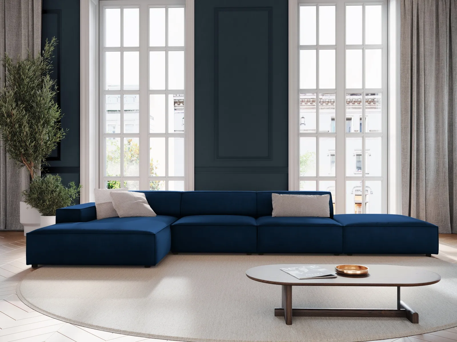 Jodie 4-Sitzer Ecksofa Links 341x166 cm - Image 23