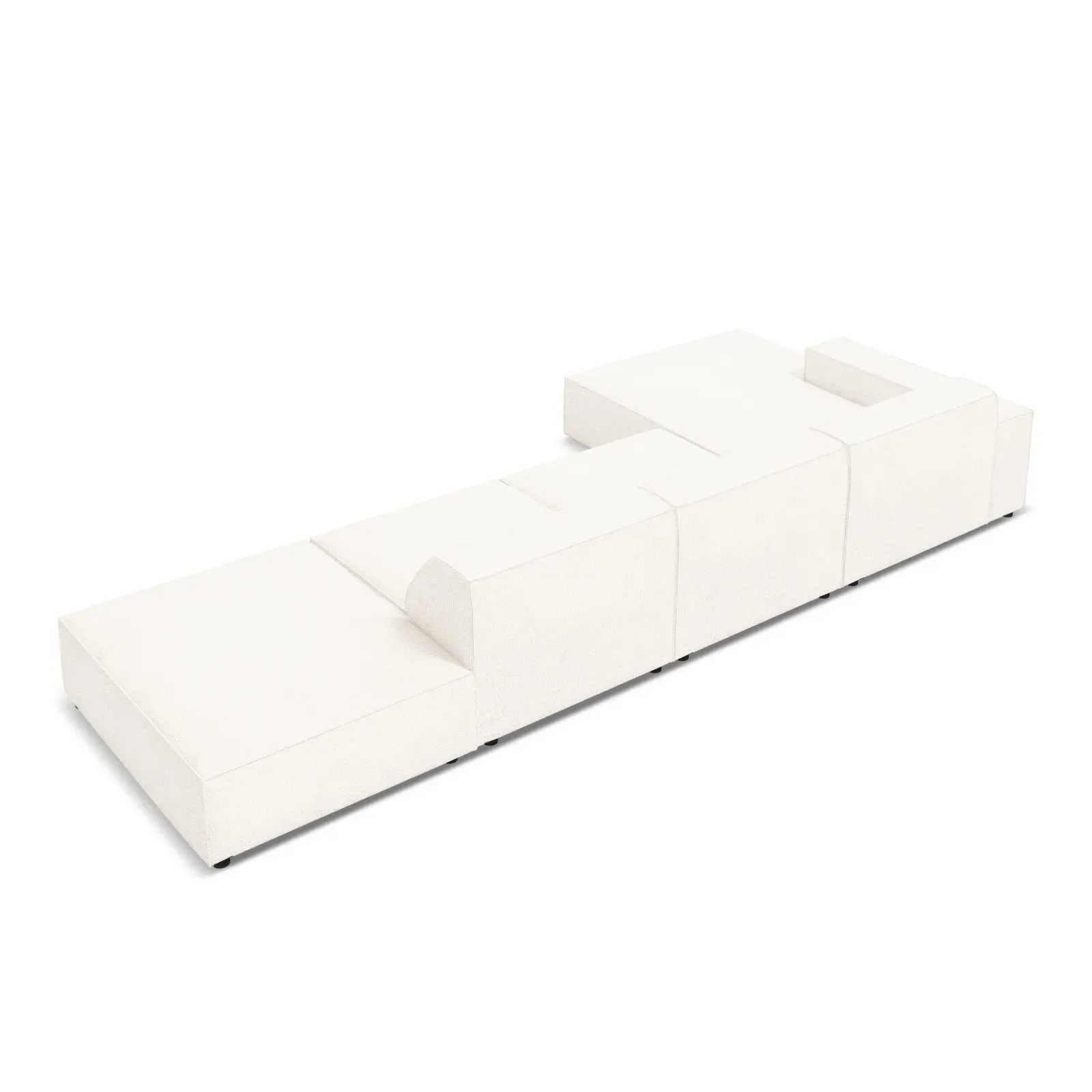 Jodie 4-Sitzer Ecksofa Links 341x166 cm - Image 61