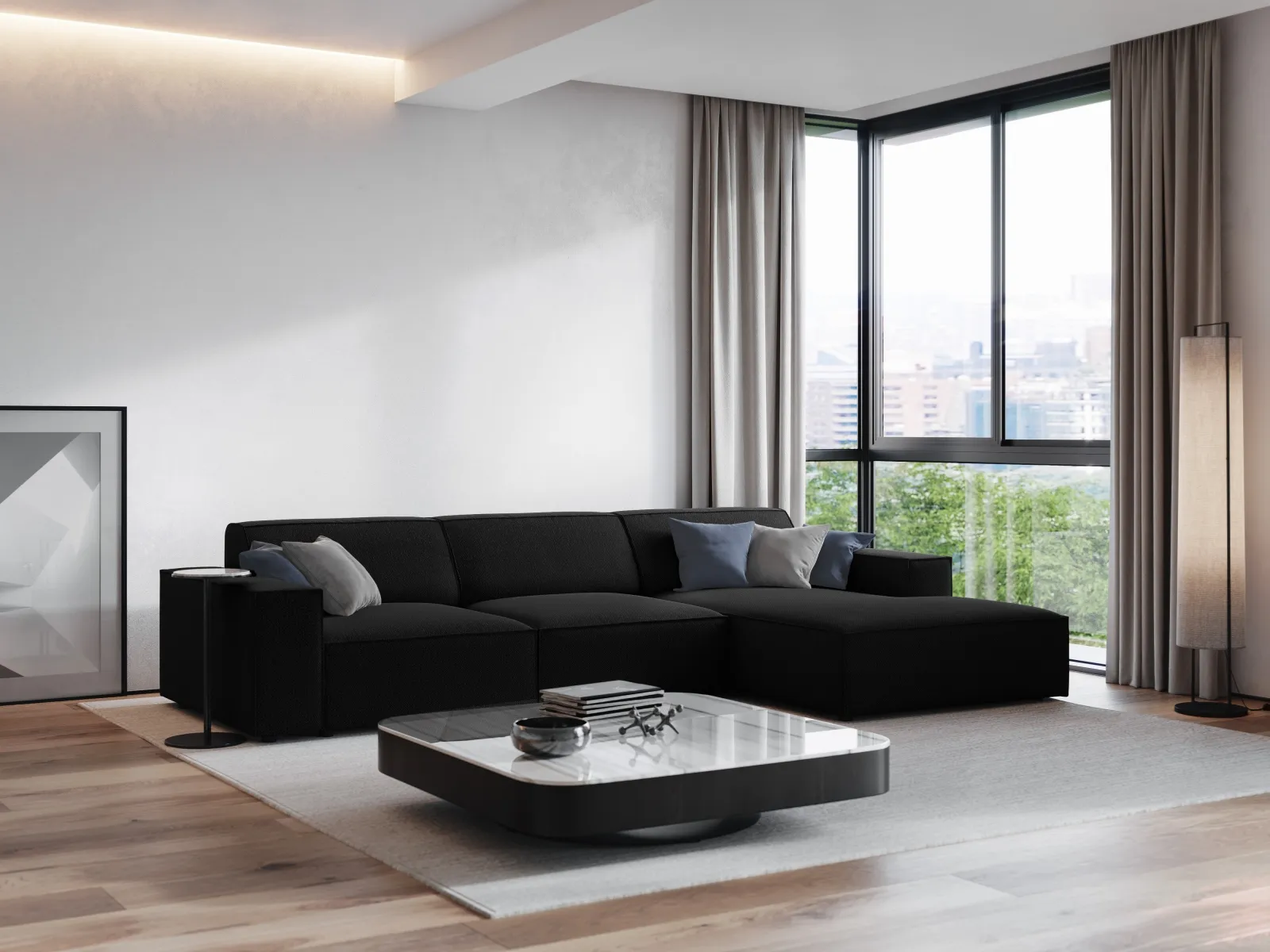 Jodie 4-Sitzer Ecksofa Rechts 284x166 cm - Image 100