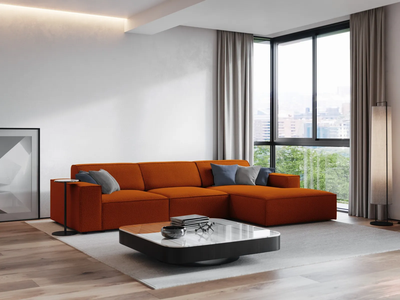 Jodie 4-Sitzer Ecksofa Rechts 284x166 cm - Image 107