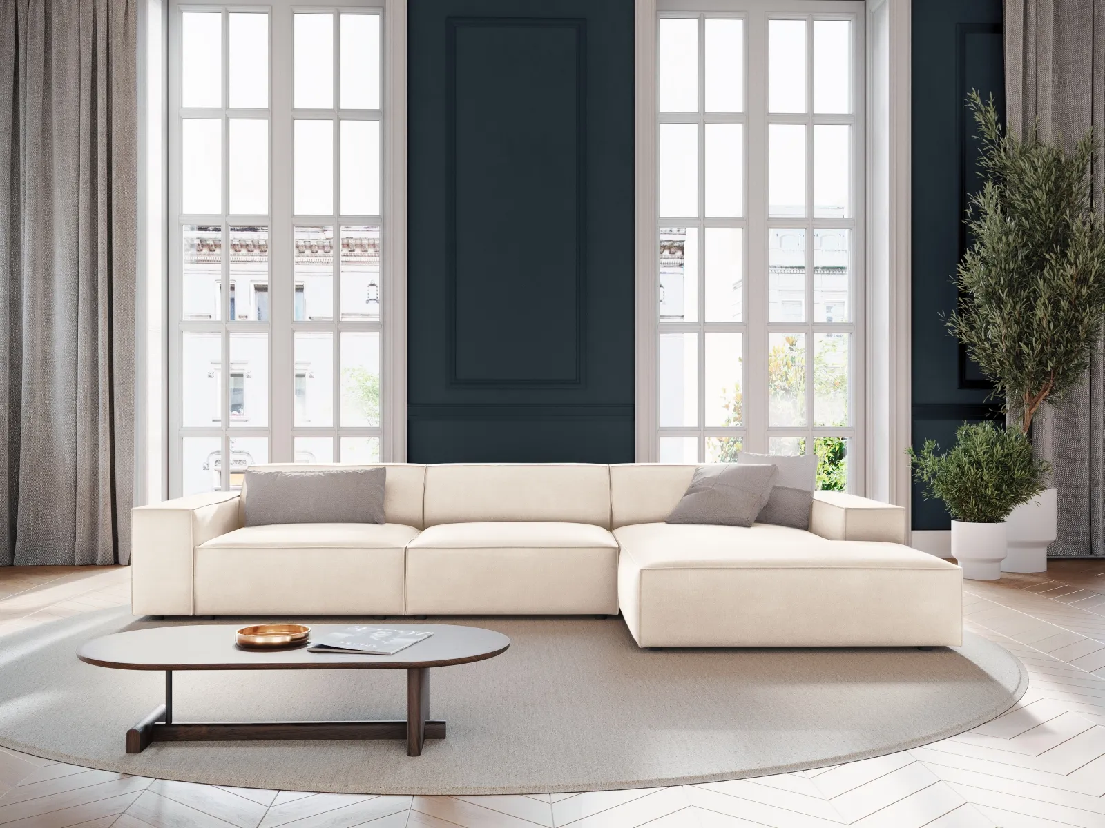 Jodie 4-Sitzer Ecksofa Rechts 284x166 cm - Image 2