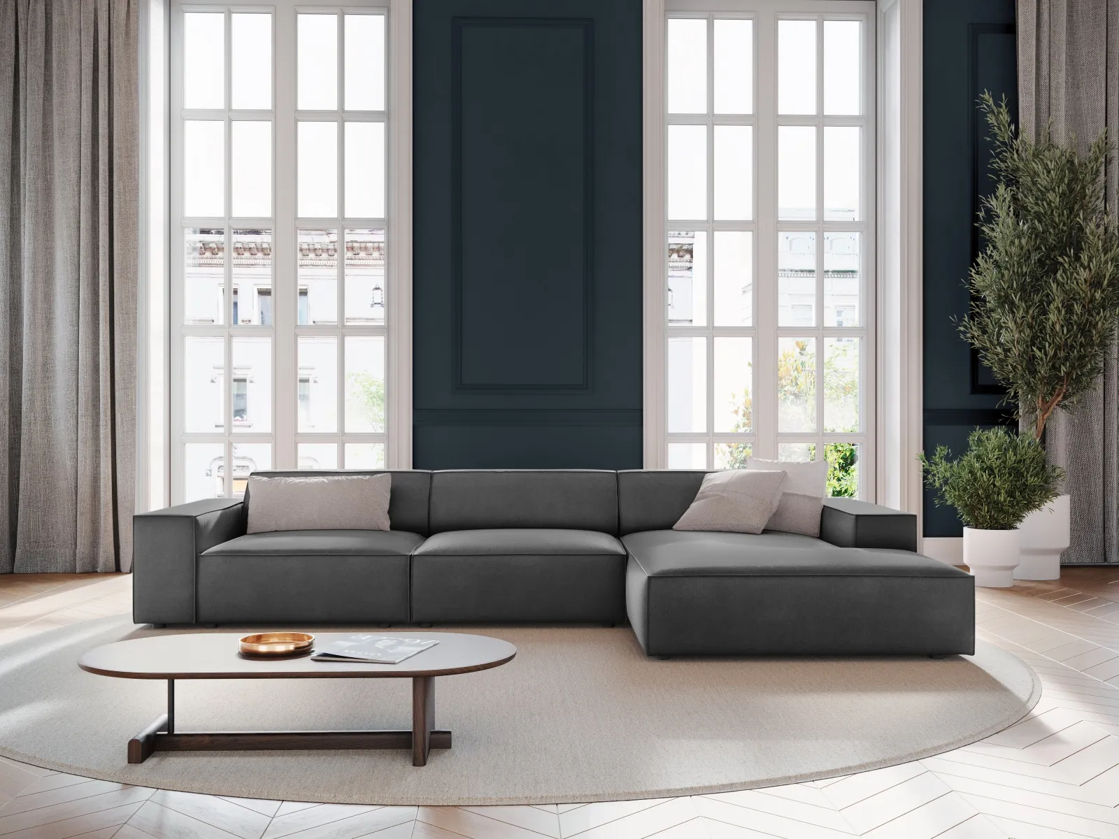 Jodie 4-Sitzer Ecksofa Rechts 284x166 cm - Image 37