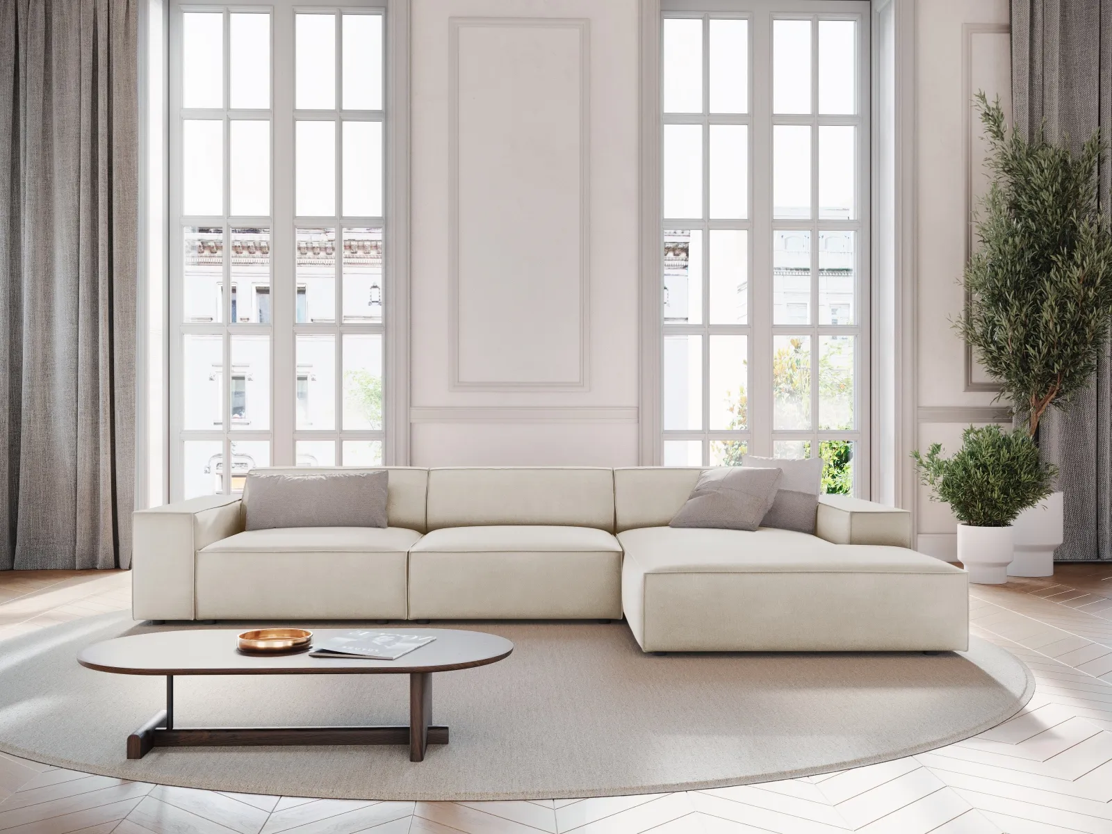 Jodie 4-Sitzer Ecksofa Rechts 284x166 cm - Image 51