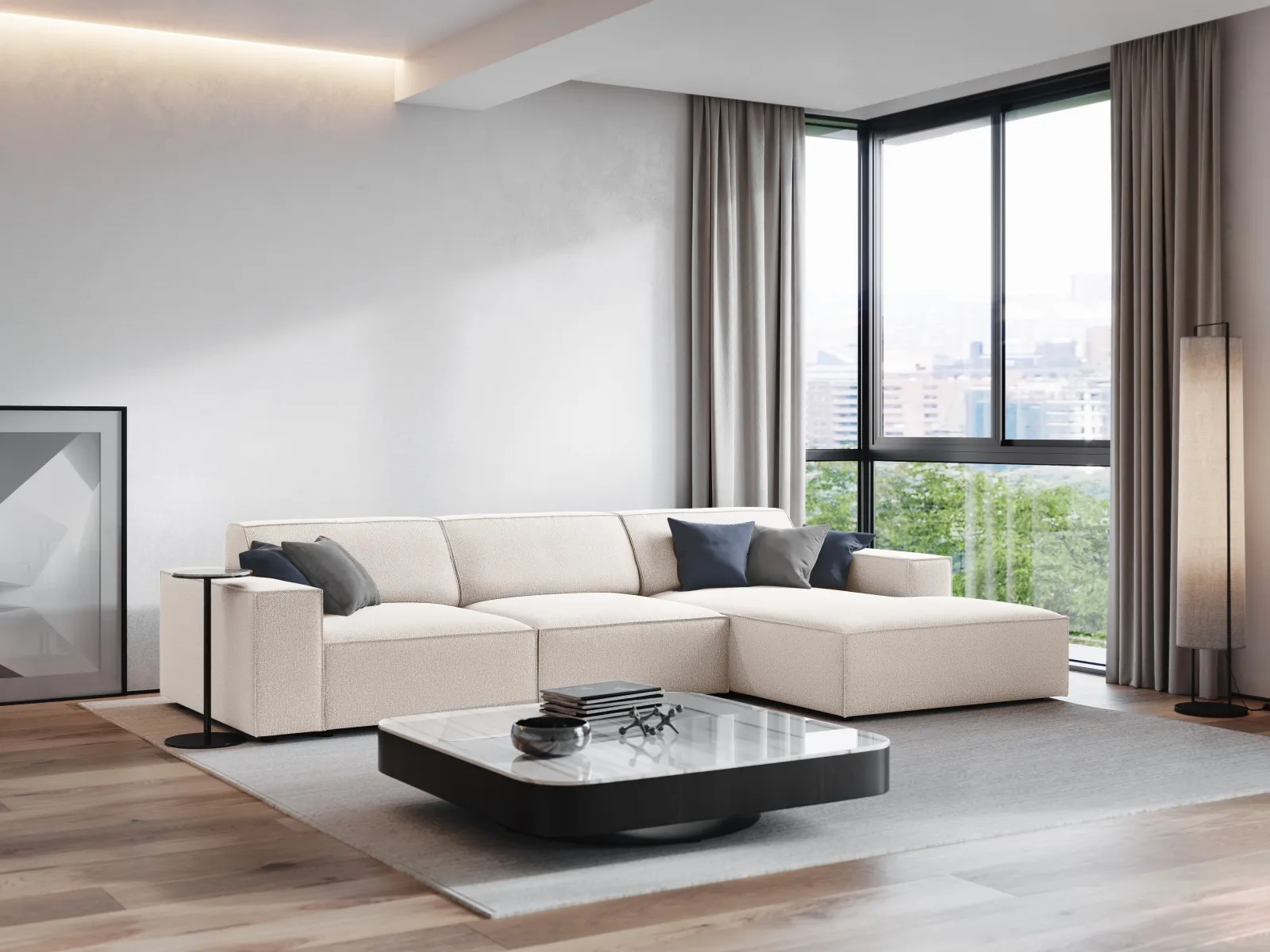 Jodie 4-Sitzer Ecksofa Rechts 284x166 cm - Image 65