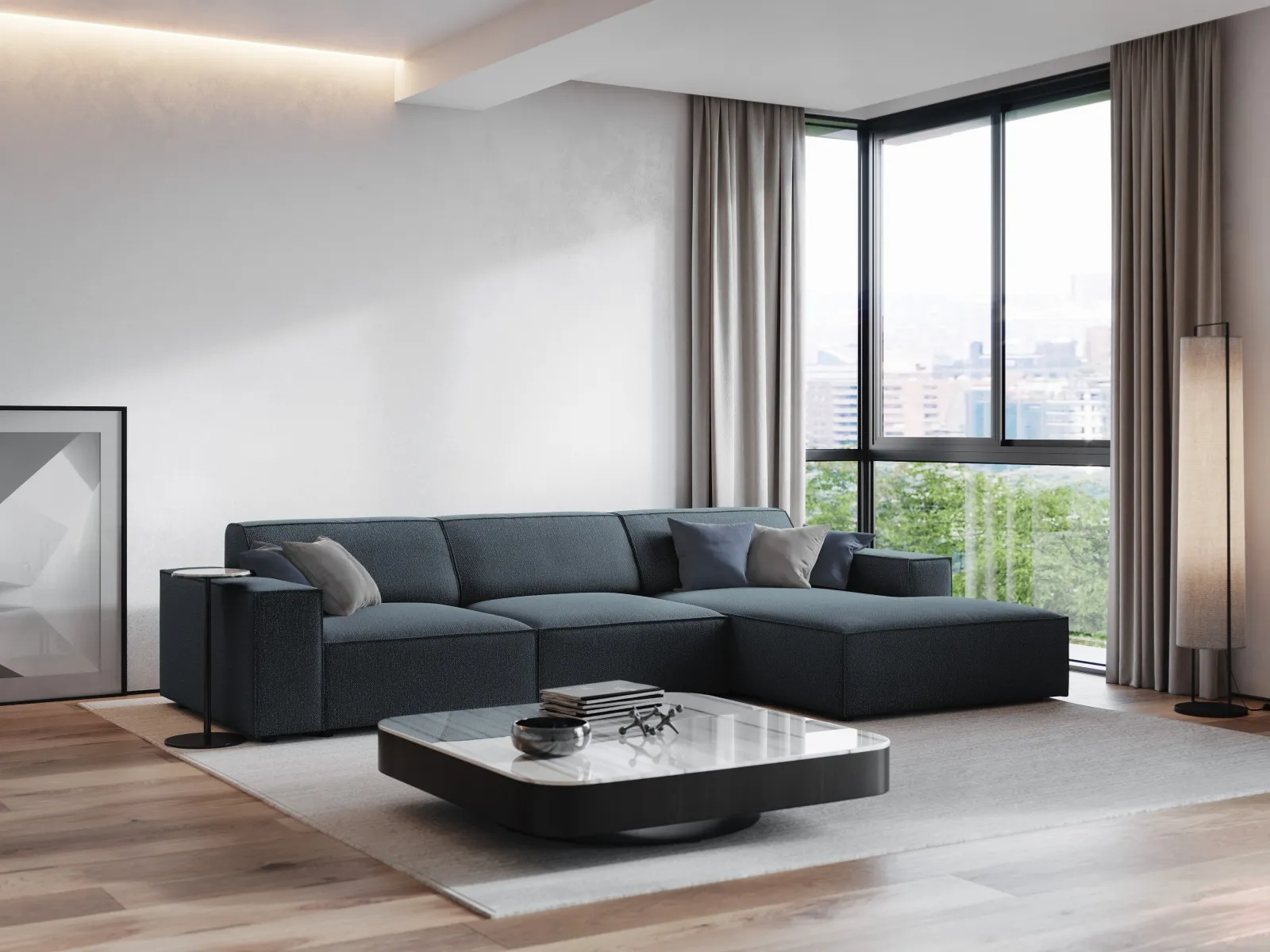 Jodie 4-Sitzer Ecksofa Rechts 284x166 cm - Image 79