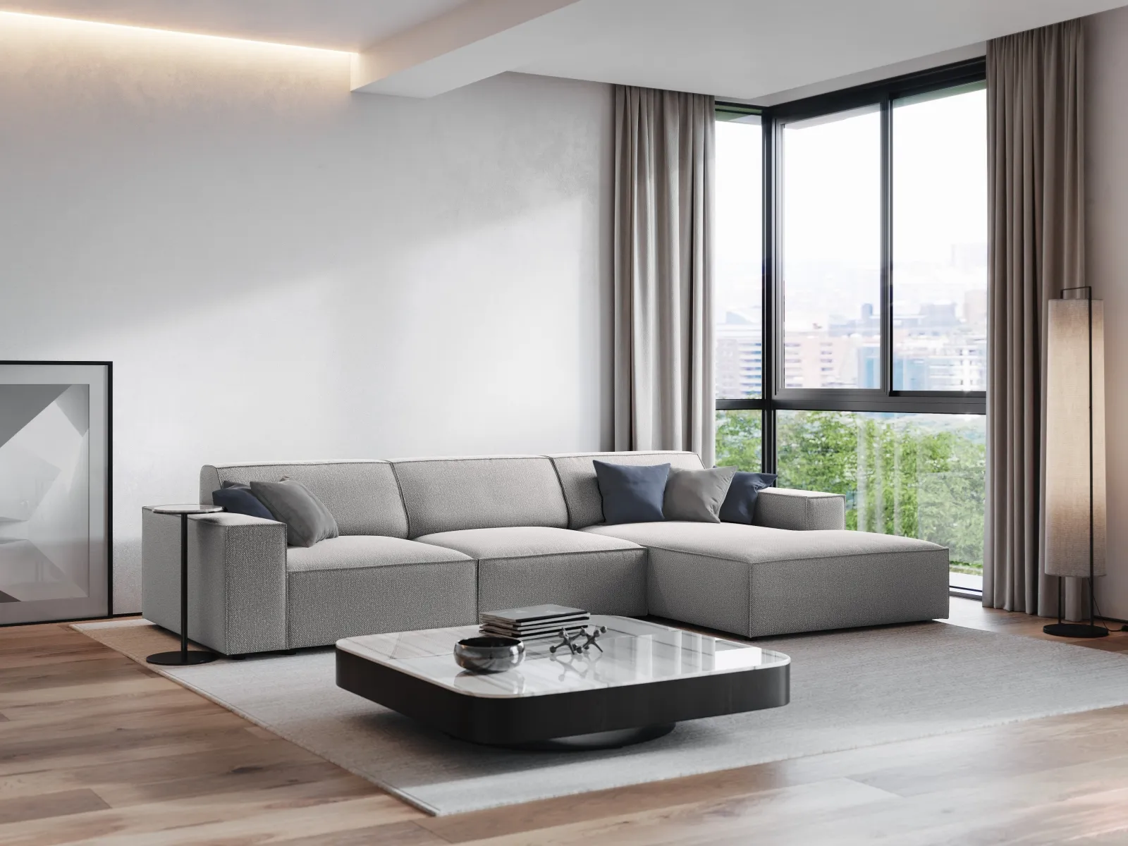 Jodie 4-Sitzer Ecksofa Rechts 284x166 cm - Image 86