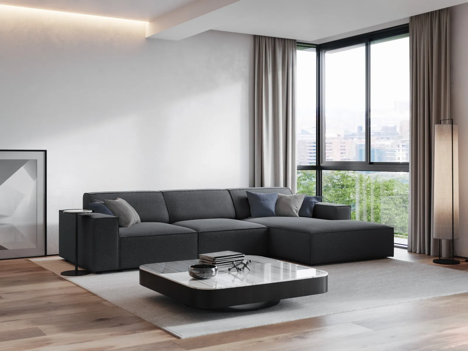 Jodie 4-Sitzer Ecksofa Rechts 284x166 cm - Image 93