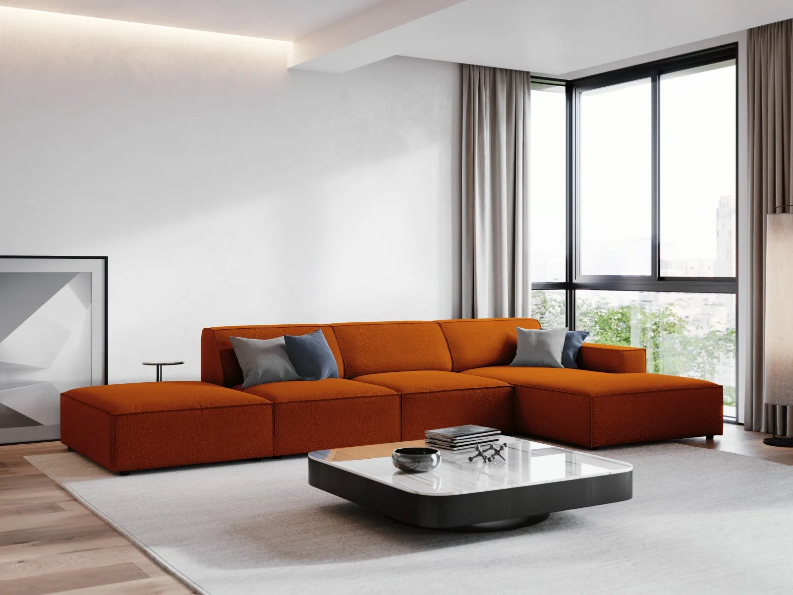Jodie 4-Sitzer Ecksofa Rechts 341x166 cm - Image 107