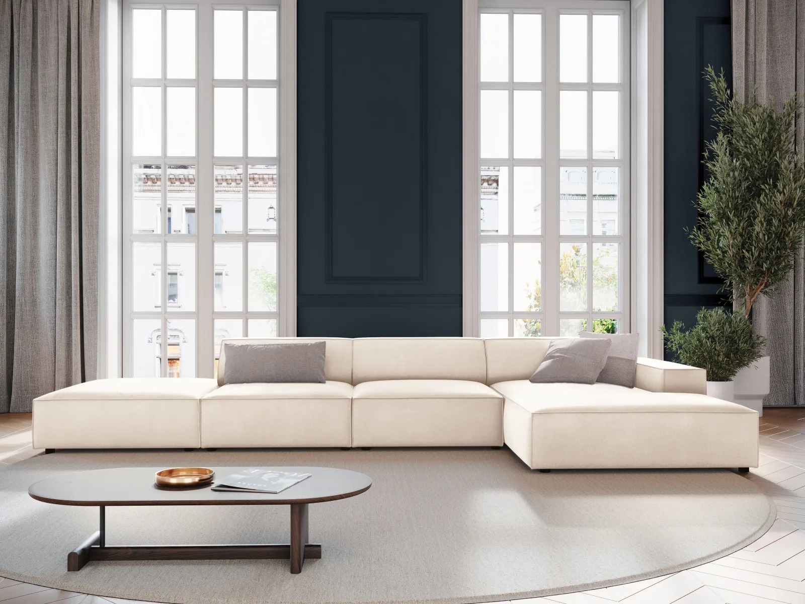 Jodie 4-Sitzer Ecksofa Rechts 341x166 cm - Image 2