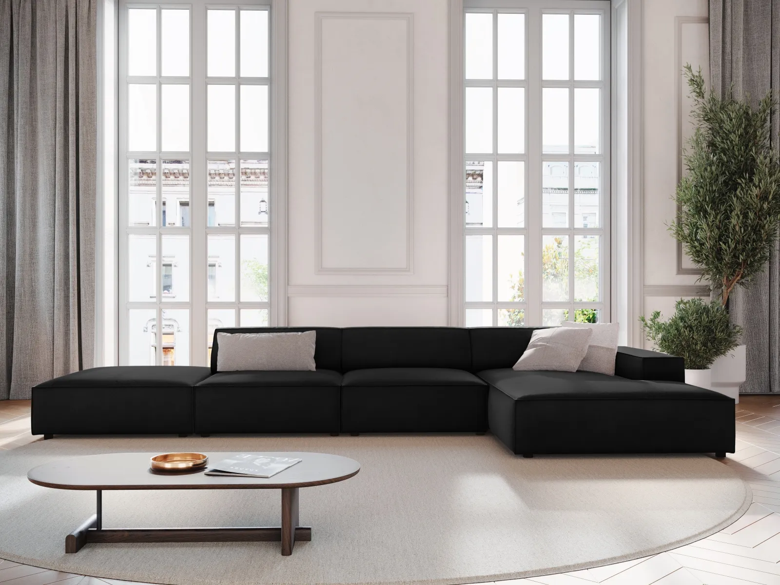 Jodie 4-Sitzer Ecksofa Rechts 341x166 cm - Image 44