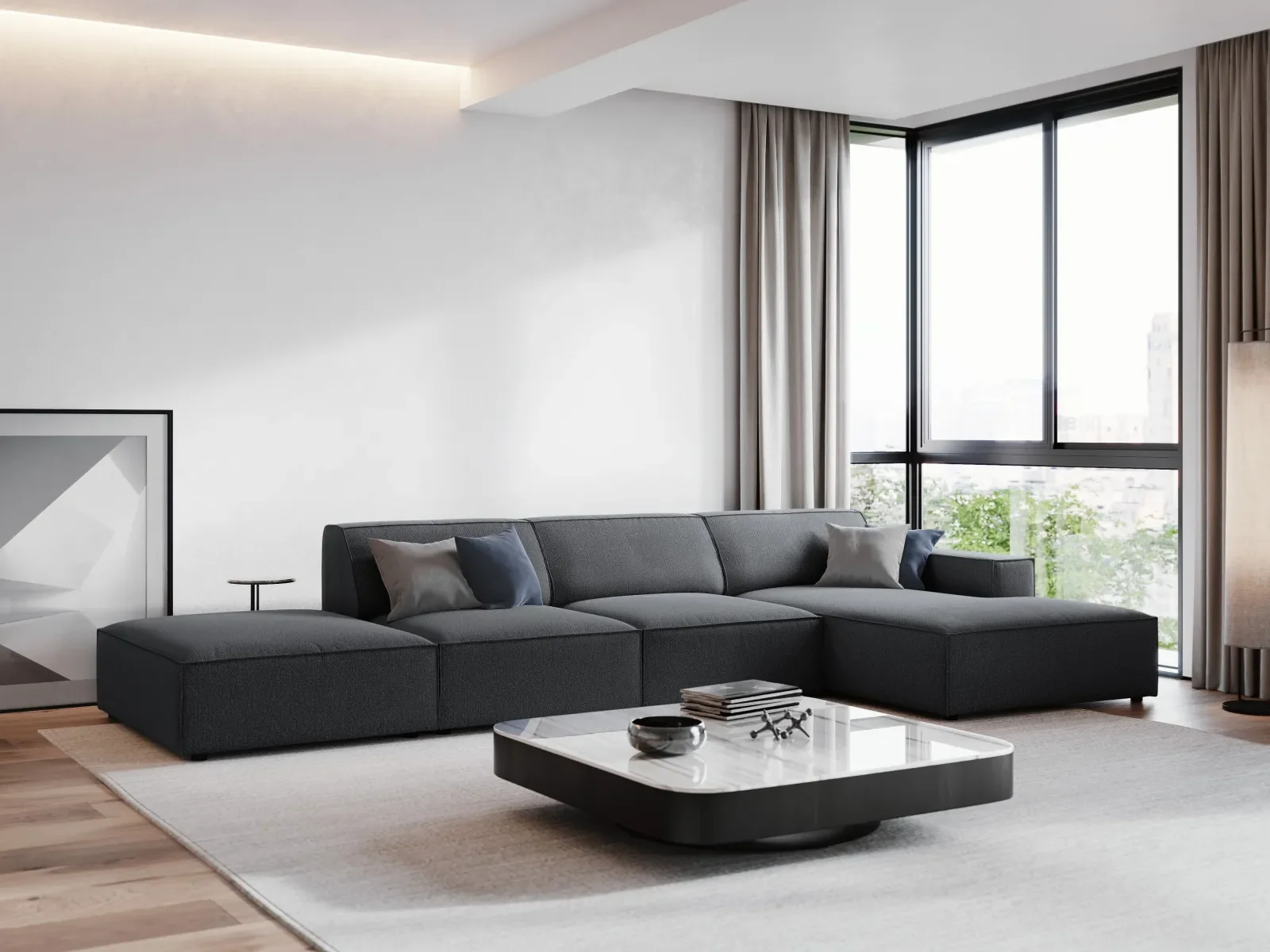 Jodie 4-Sitzer Ecksofa Rechts 341x166 cm - Image 93