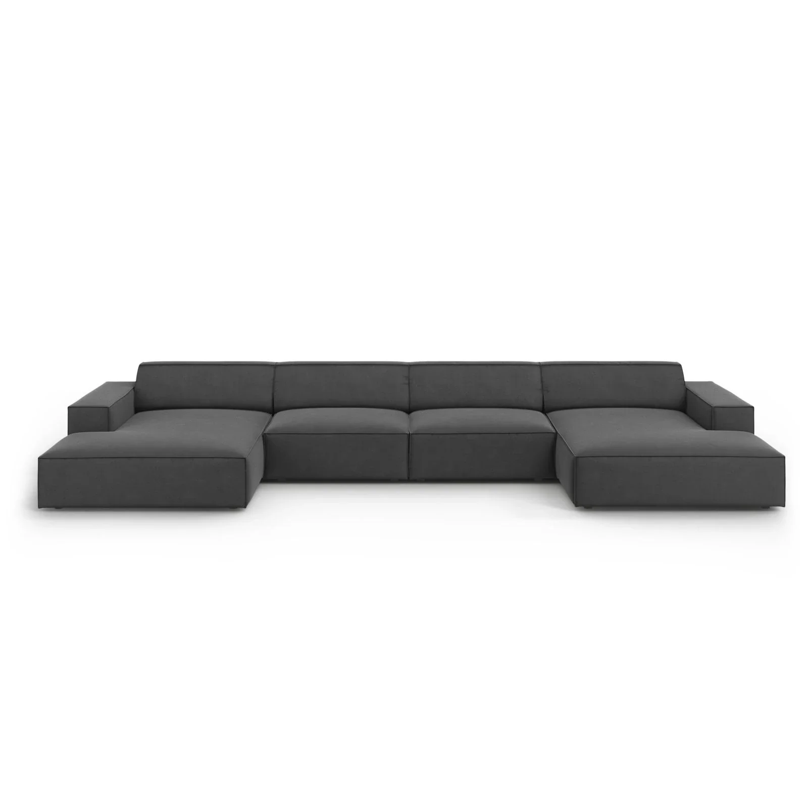 Jodie 6-Sitzer Panorama-Ecksofa symmetrisch, aus Samt oder Strukturstoff, 364x166 cm - Image 26