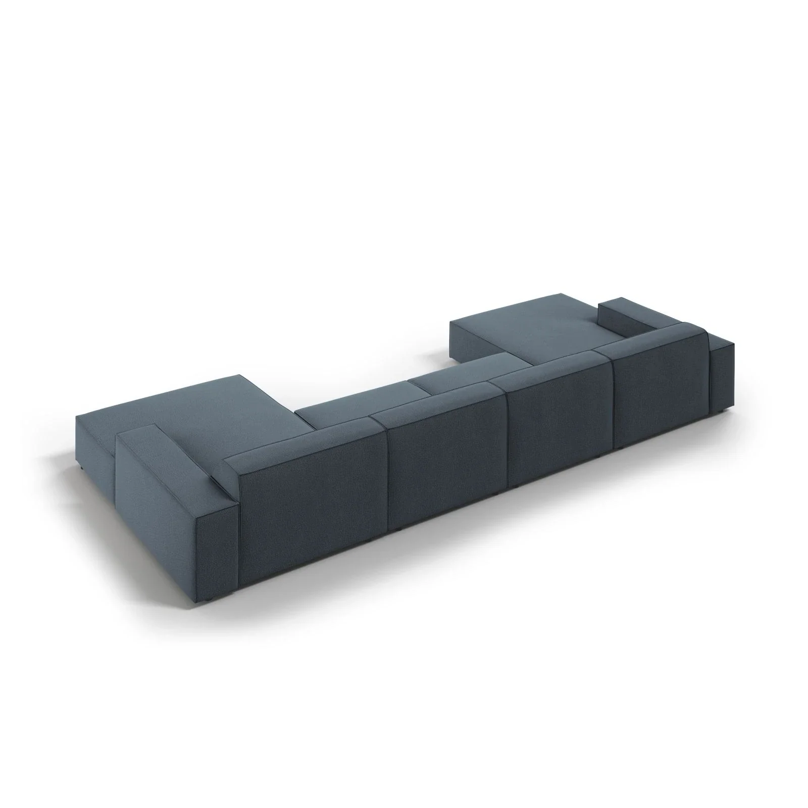 Jodie 6-Sitzer Panorama-Ecksofa symmetrisch, aus Samt oder Strukturstoff, 364x166 cm - Image 62