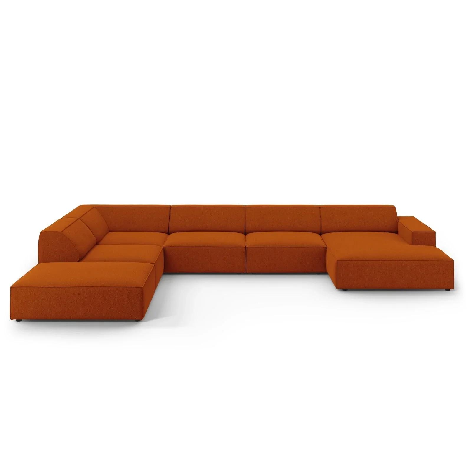Jodie 7-Sitzer Panorama-Ecksofa, Linke Seite, aus Samt oder Strukturstoff, 364x262 cm - Image 84
