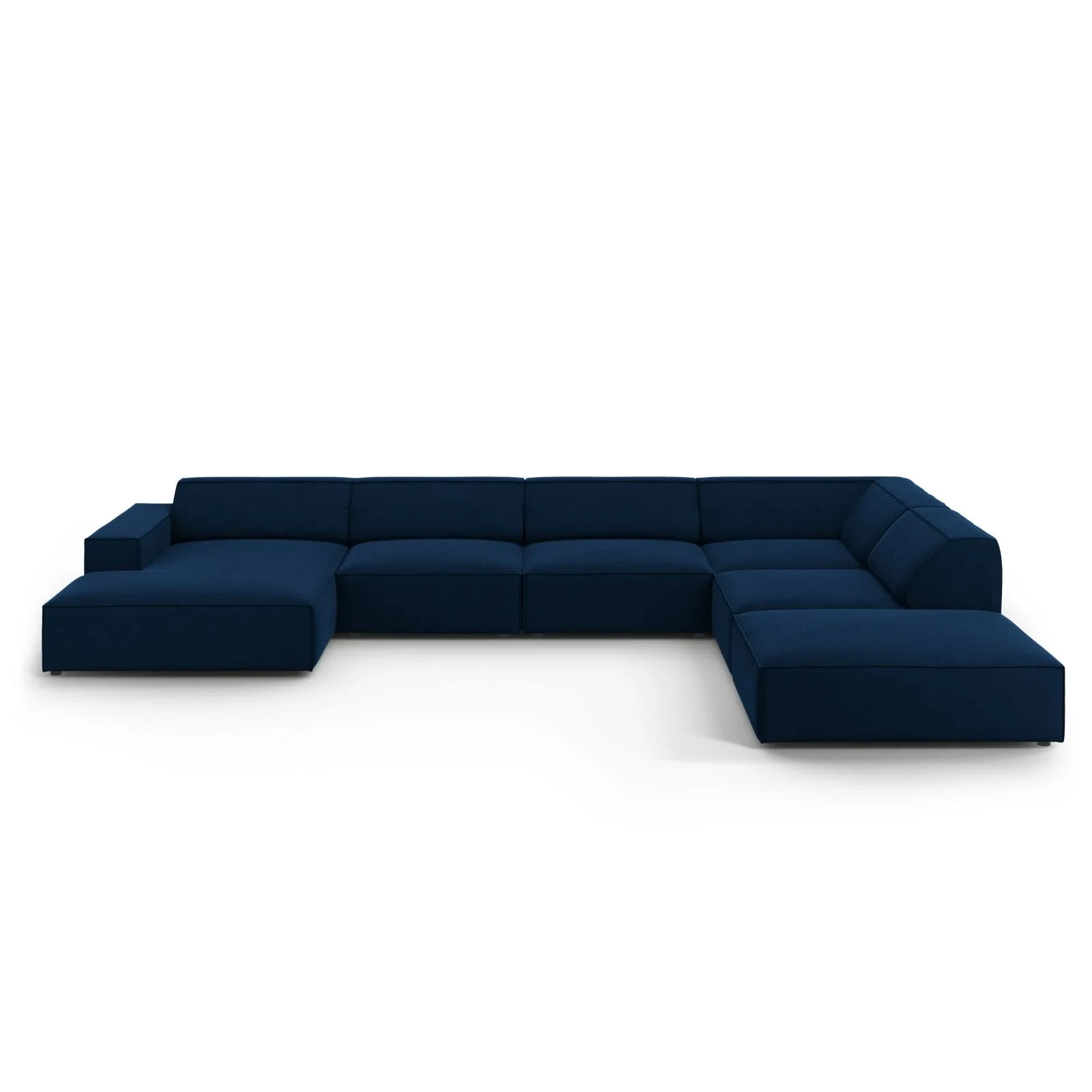Jodie 7-Sitzer Panorama-Ecksofa, Rechte Seite, aus Samt oder Strukturstoff, 364x262 cm - Image 16