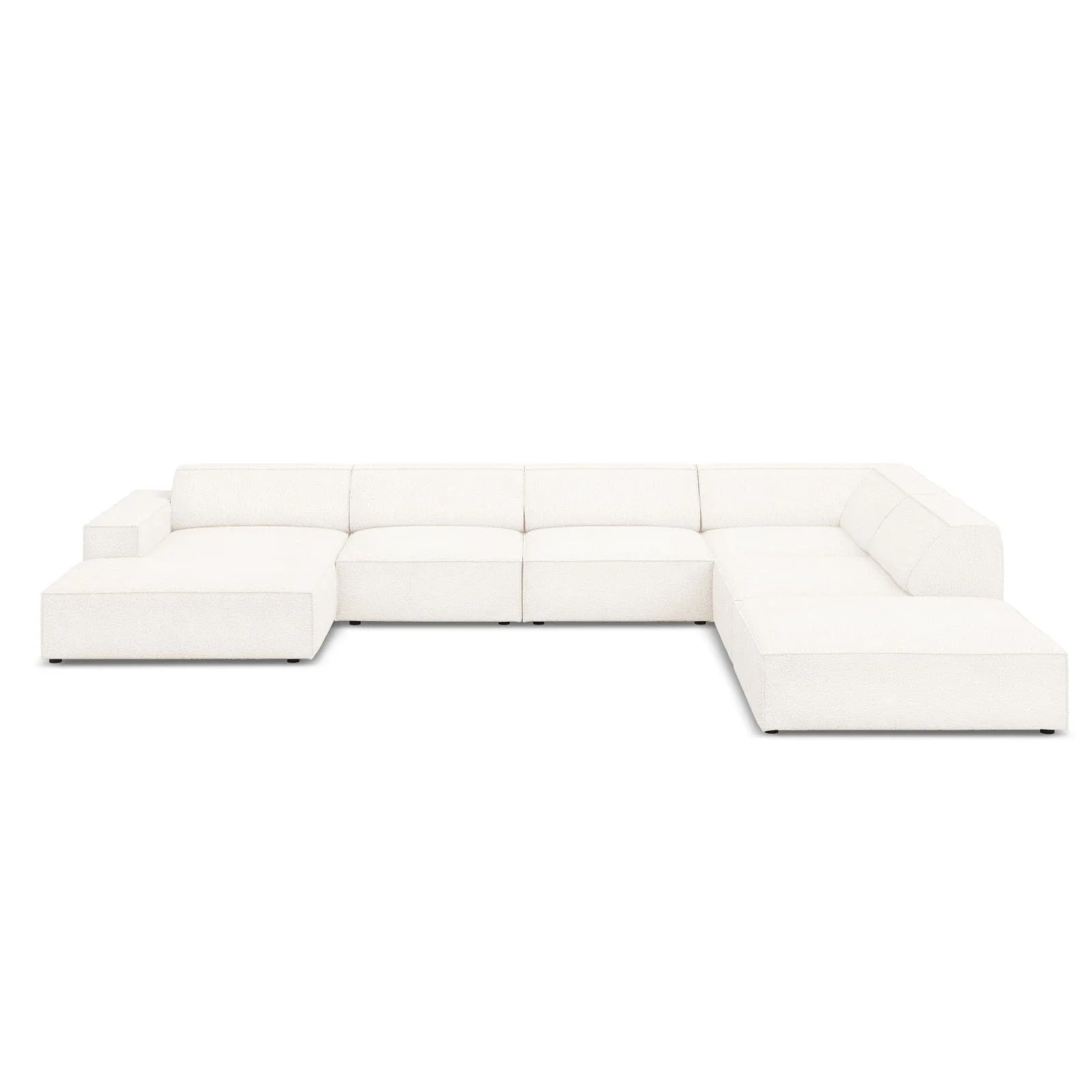 Jodie 7-Sitzer Panorama-Ecksofa, Rechte Seite, aus Samt oder Strukturstoff, 364x262 cm - Image 42