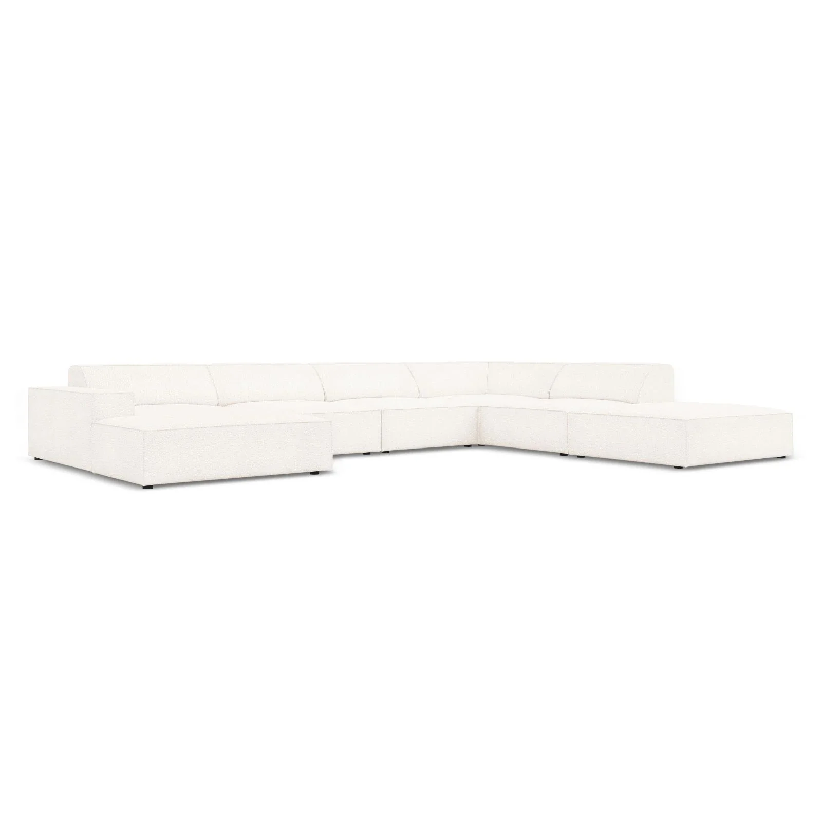 Jodie 7-Sitzer Panorama-Ecksofa, Rechte Seite, aus Samt oder Strukturstoff, 364x262 cm - Image 43